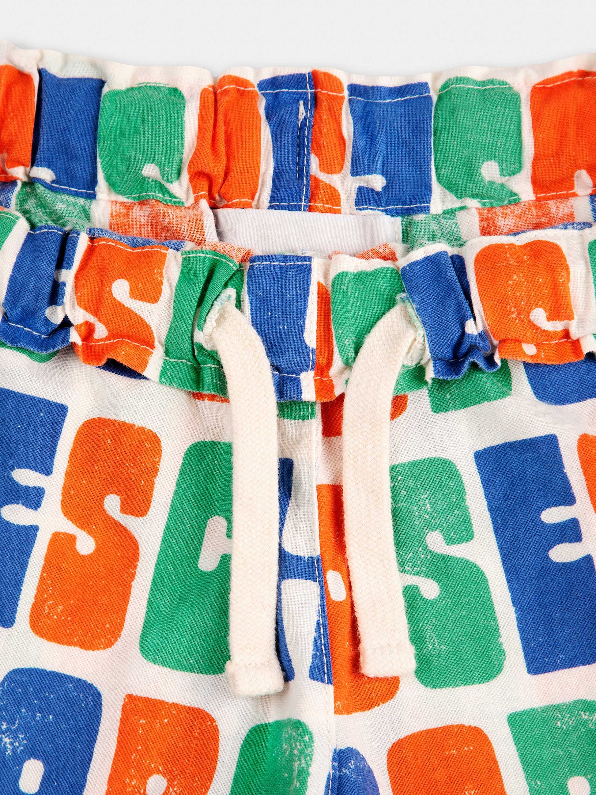 Shorts multicolor per bambini con logo all over,Bobo Choses,B125AC133