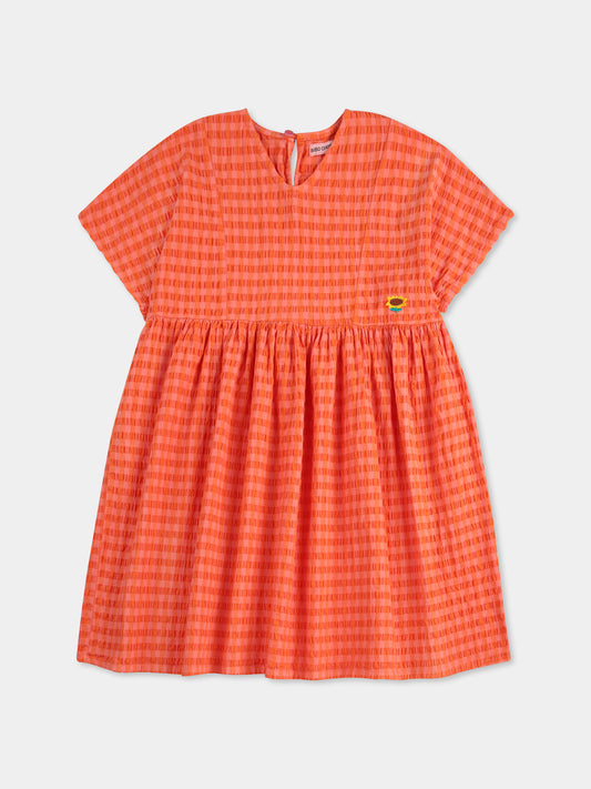 Vestito rosso per bambina con girasole,Bobo Choses,B125AC091