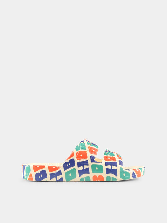 Chaussons multicolores pour enfants avec logo