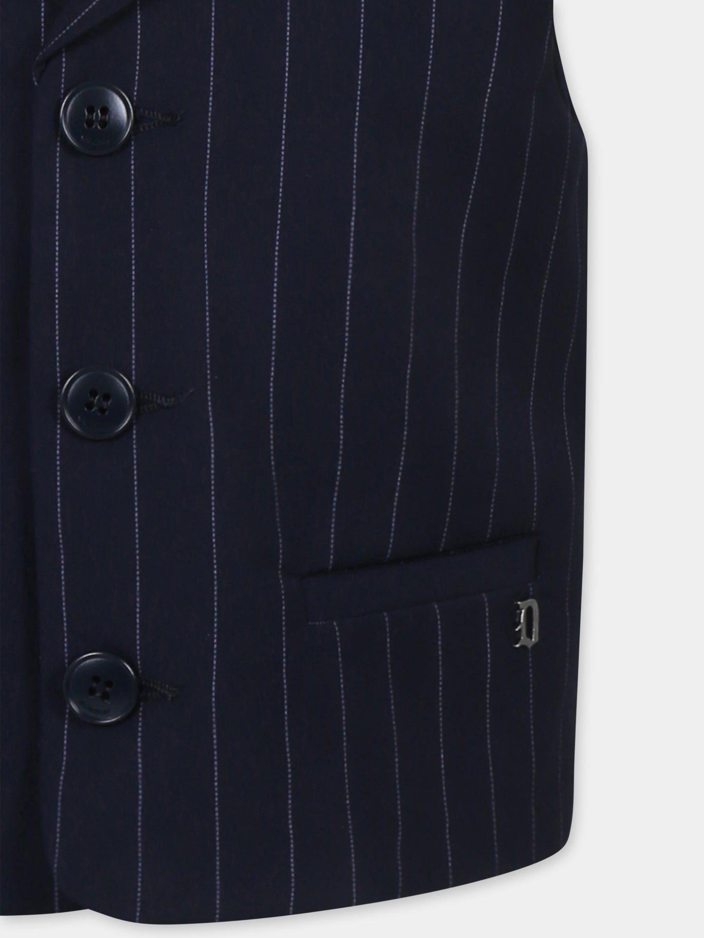 Gilet bleu pour garçon avec logo