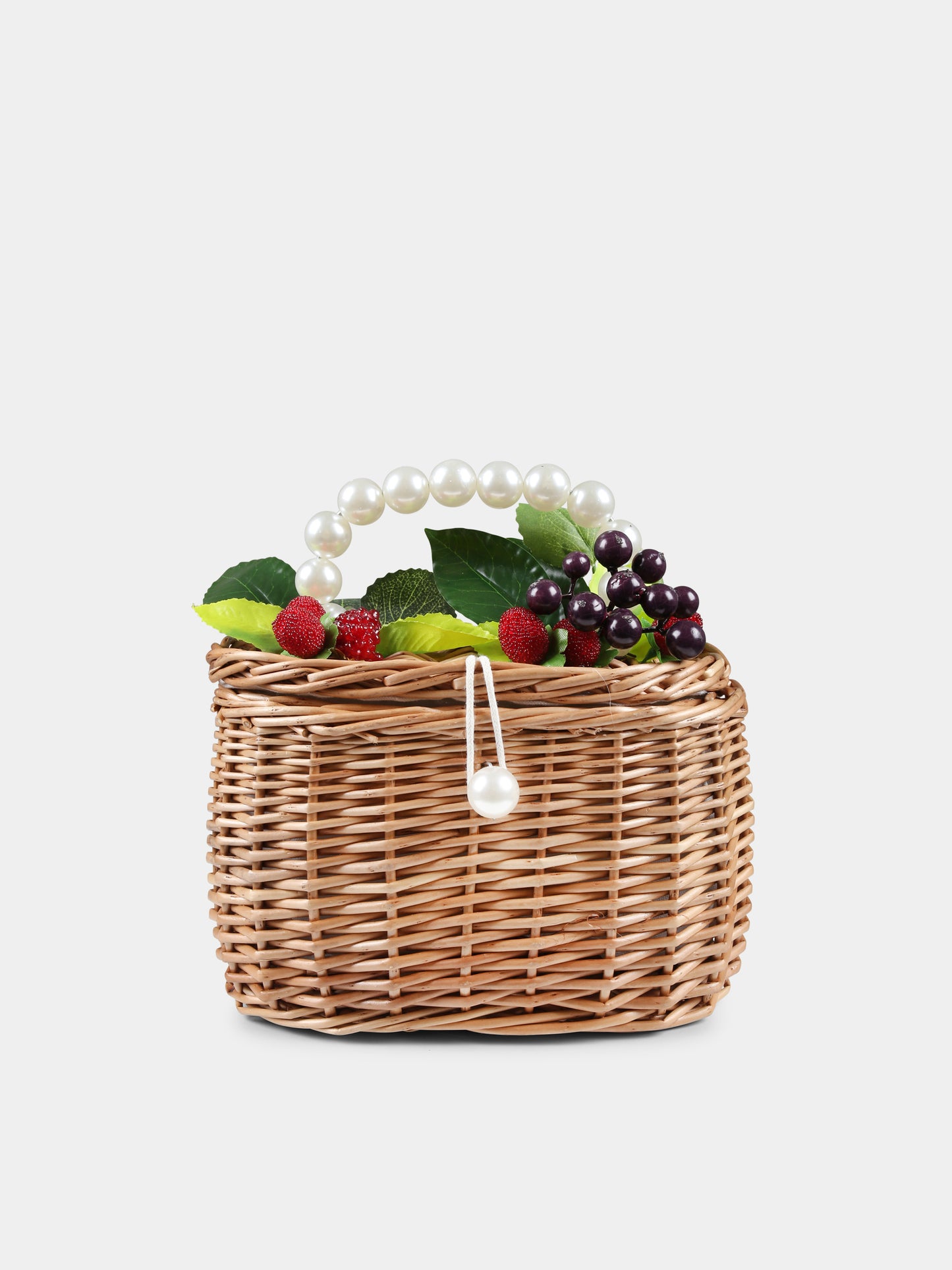 Sac marron pour fille avec fruits