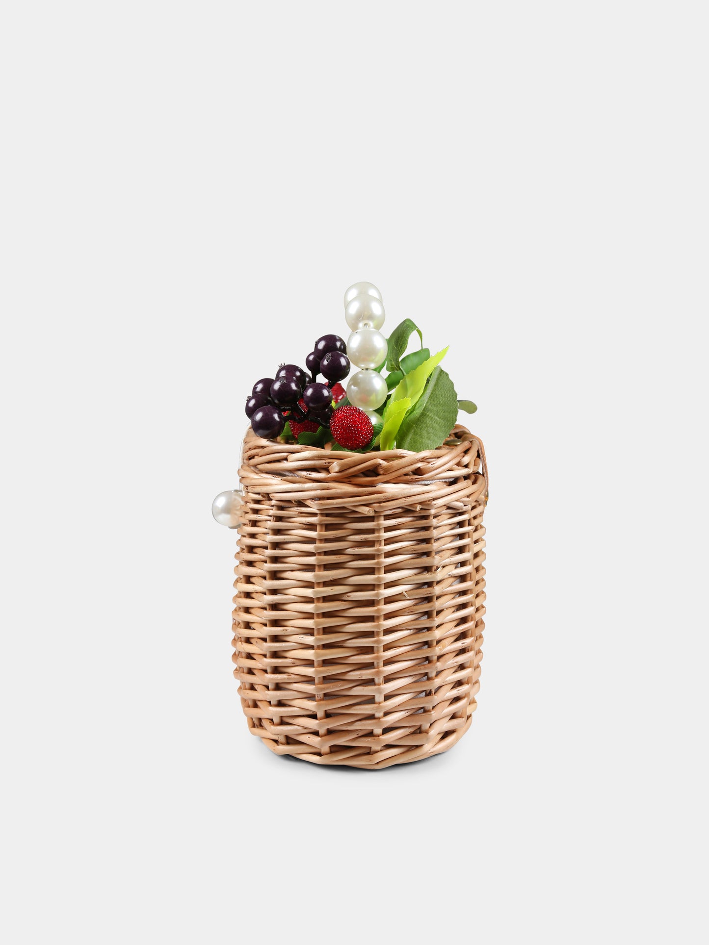 Sac marron pour fille avec fruits