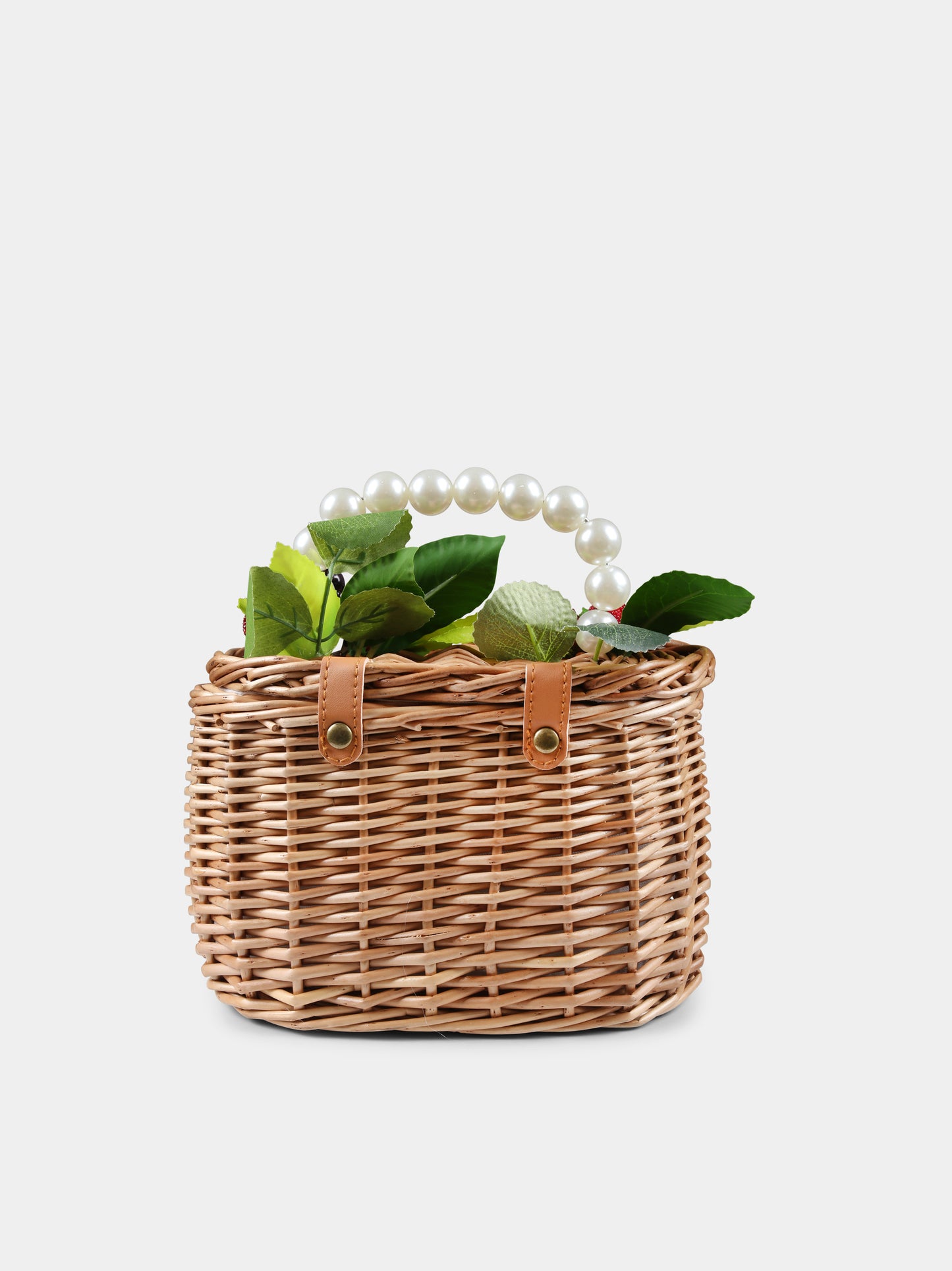 Sac marron pour fille avec fruits