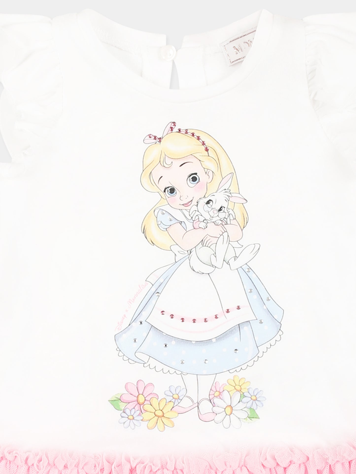 Robe multicolore pour bébé fille avec Alice au Pays des Merveilles