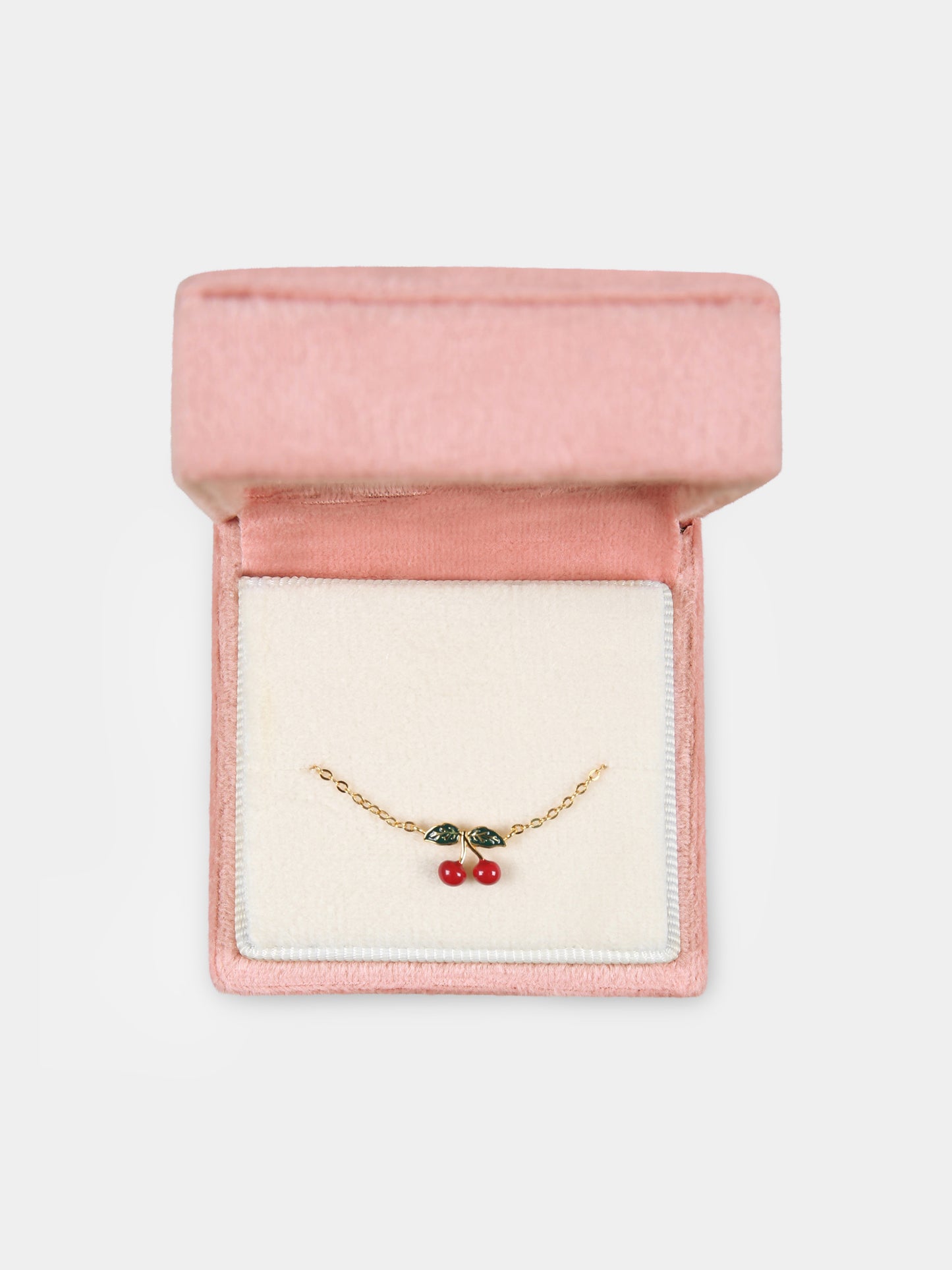 Bracelet doré pour fille avec cerises