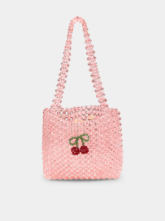 Sac rose pour fille avec cerises