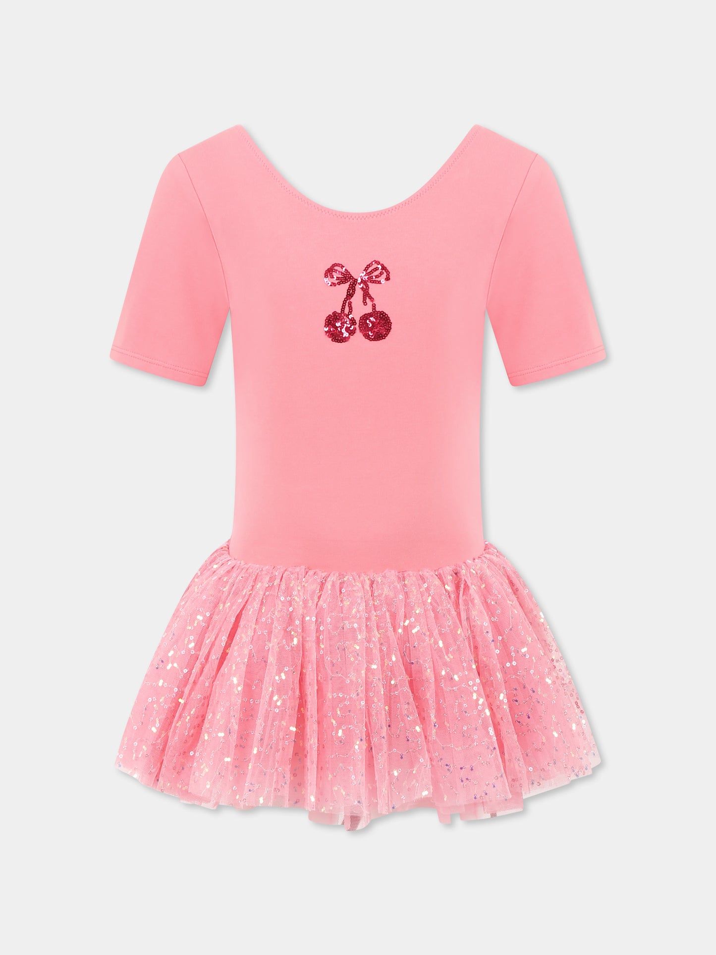 Vestito rosa per bambina con ciliegie,Konges Sløjd,KS102647 STRAWBERRY ICE