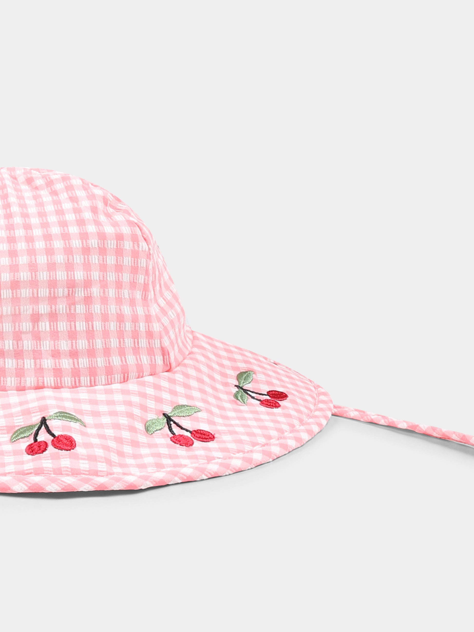 Cloche rosa per bambina con ciliegie,Konges Sløjd,KS102493 GERANIUM PINK
