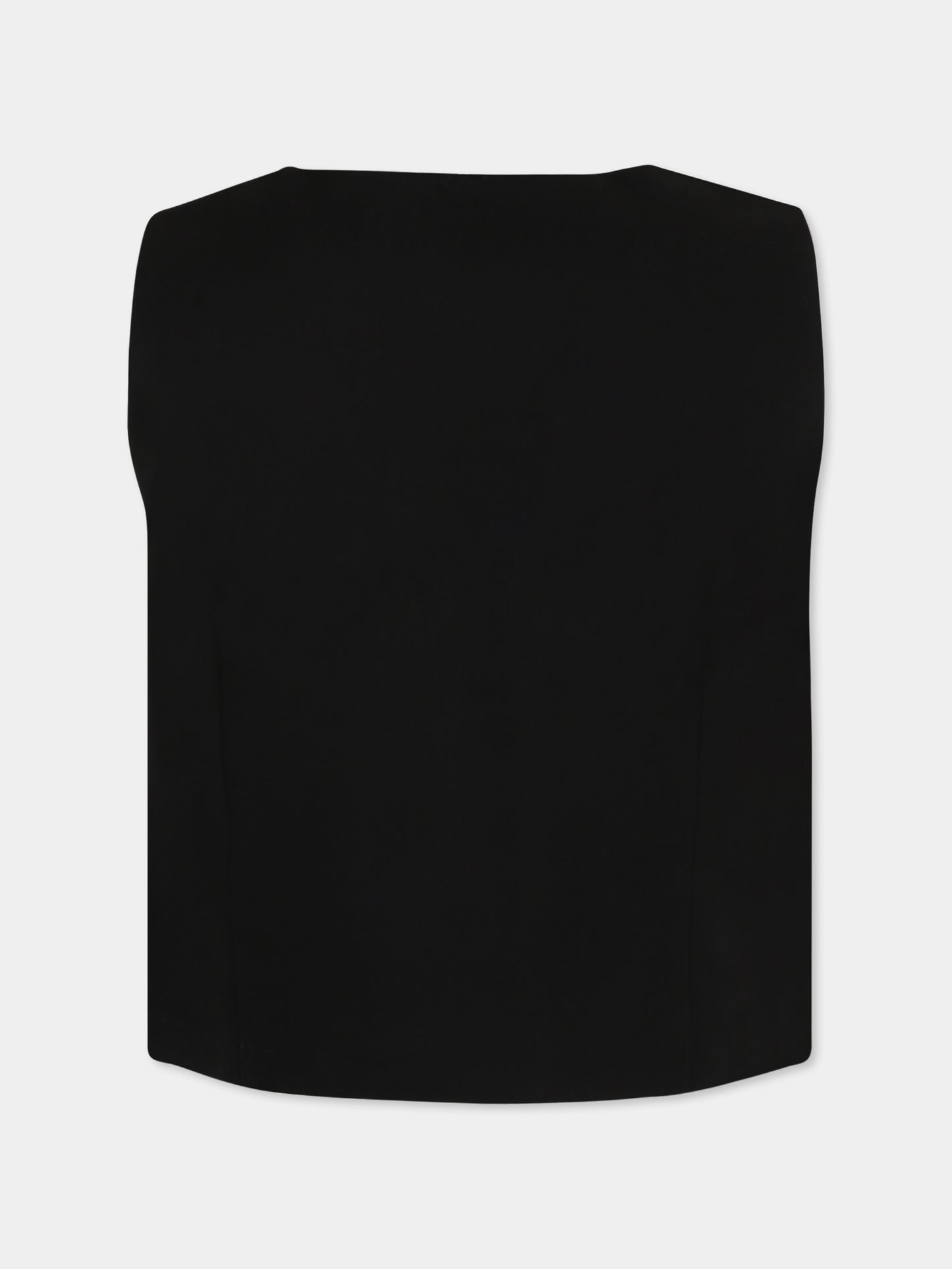 Gilet noir pour fille