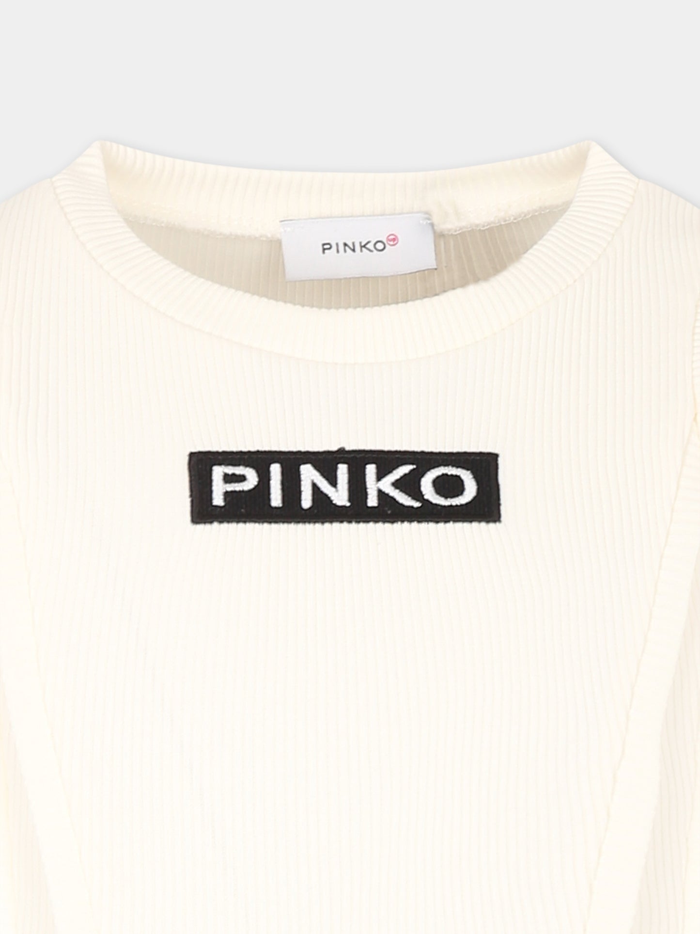 Débardeur blanc pour fille avec logo