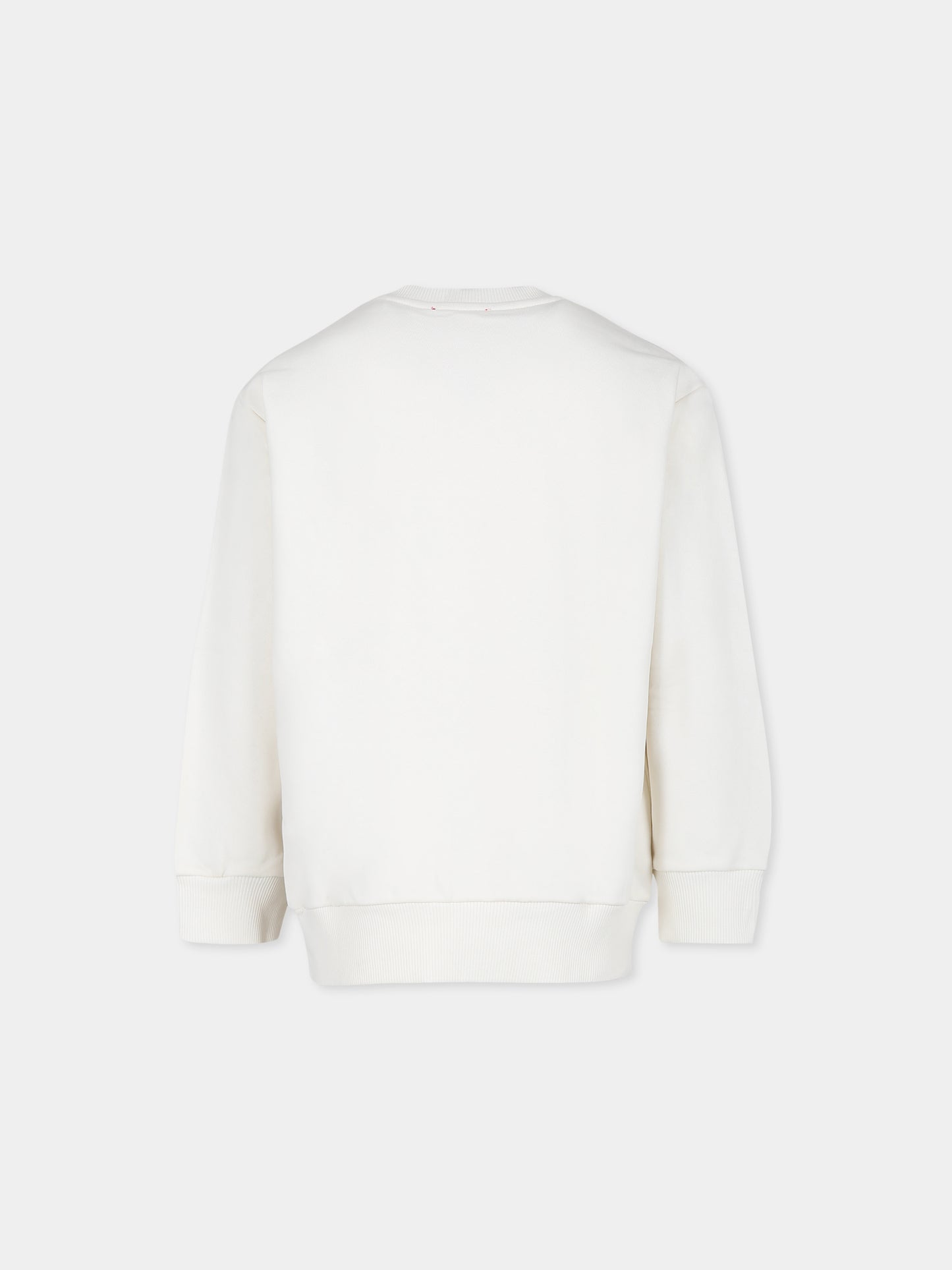 Felpa avorio per bambino con logo,Diesel,J01543 KYAVF K129