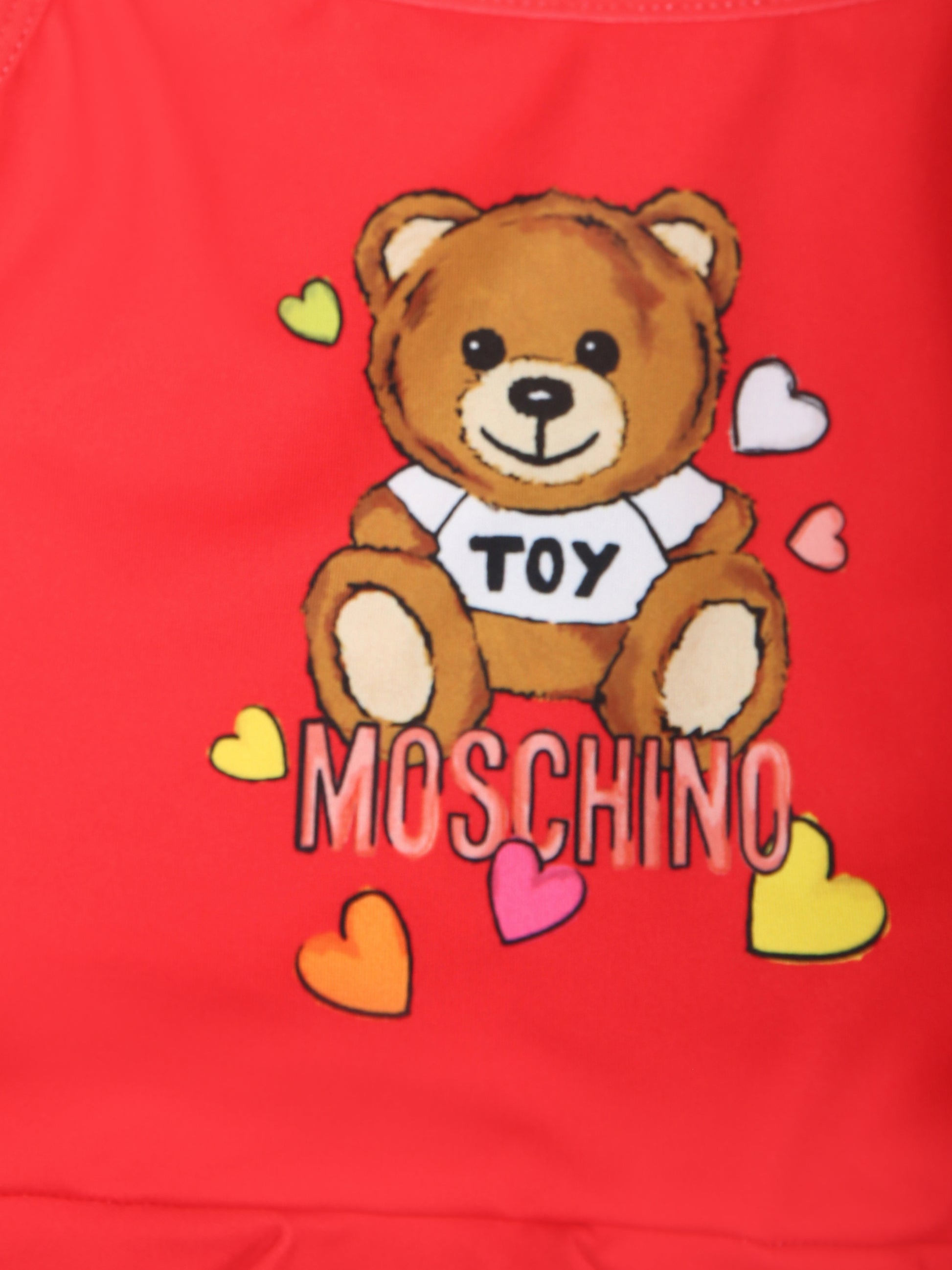 Costume rosso per neonata con Teddy Bear,Moschino Kids,MDL00N LKA00 50109