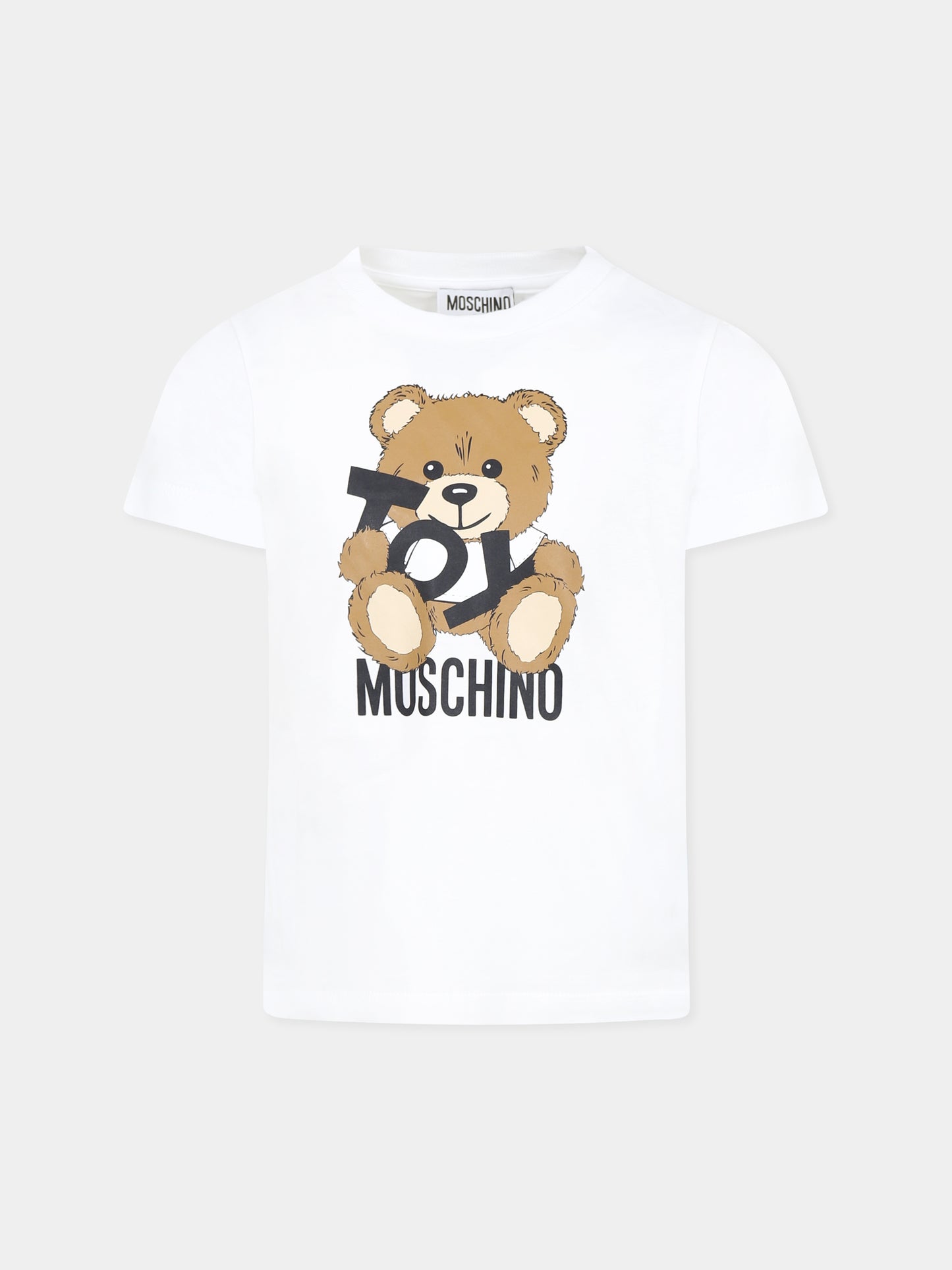 T-shirt  blanc pour enfants avec Teddy Bear