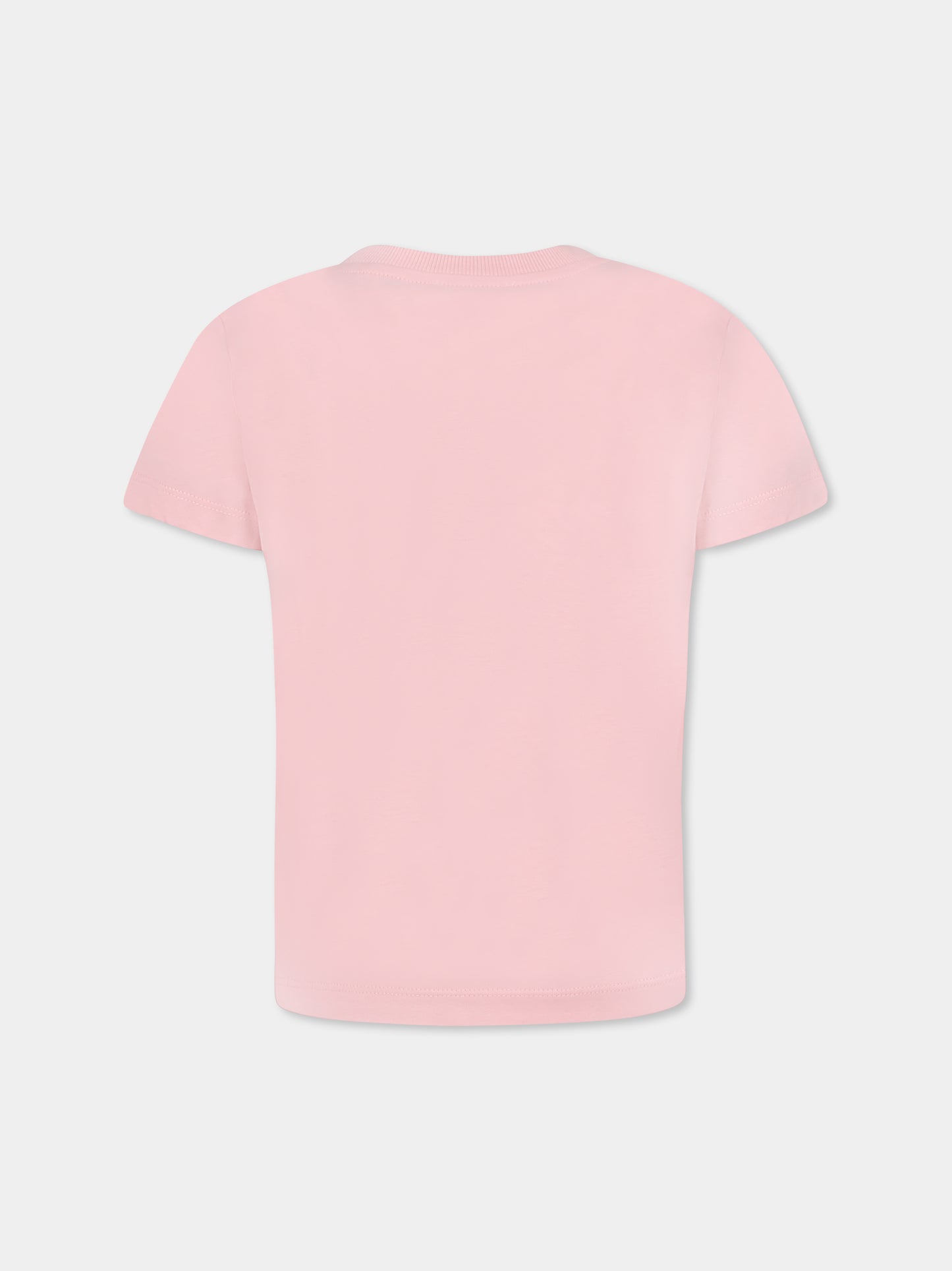 T-shirt rose pour fille avec Teddy Bear