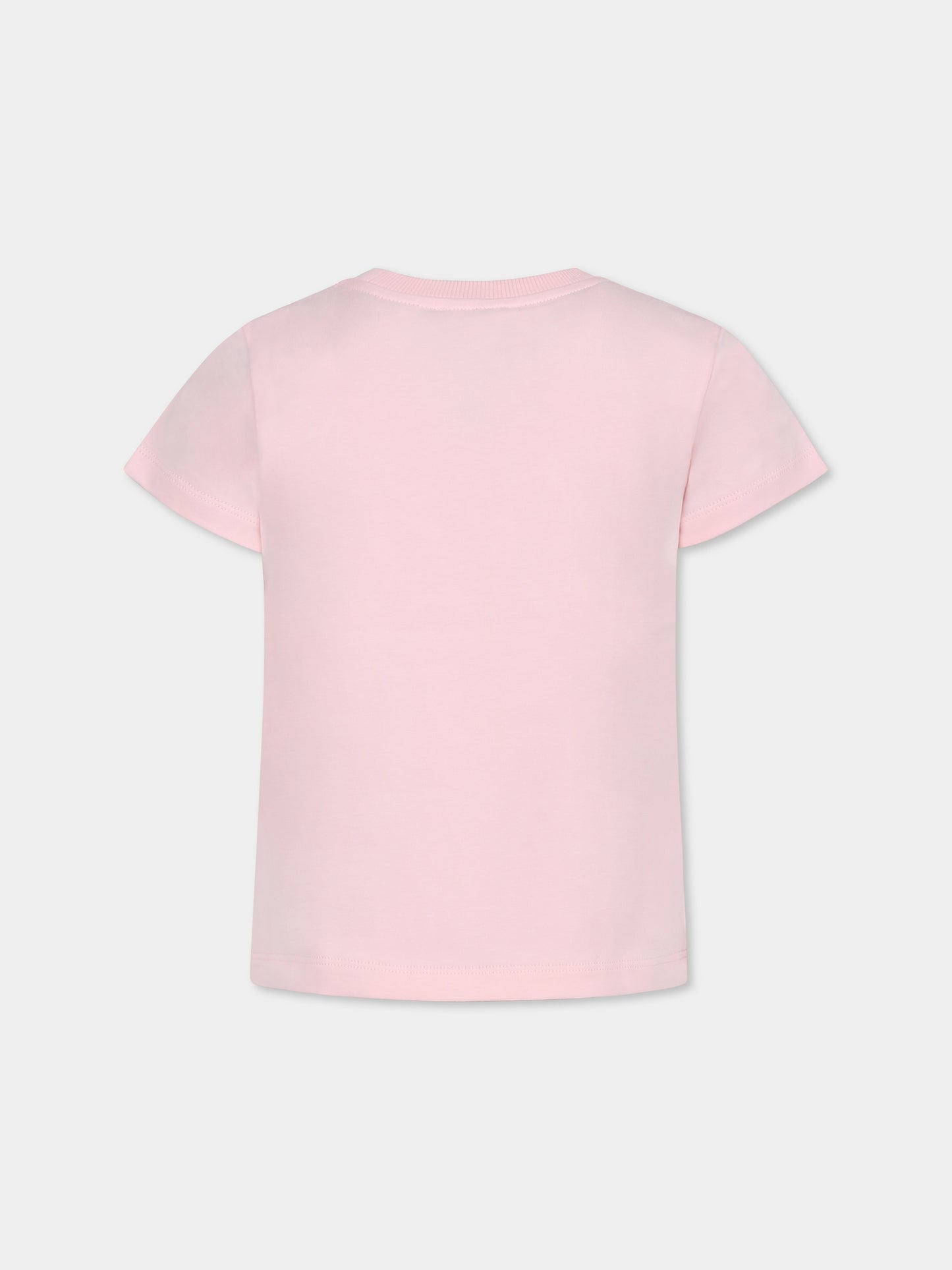 Sweat rose pour fille avec Teddy Bear