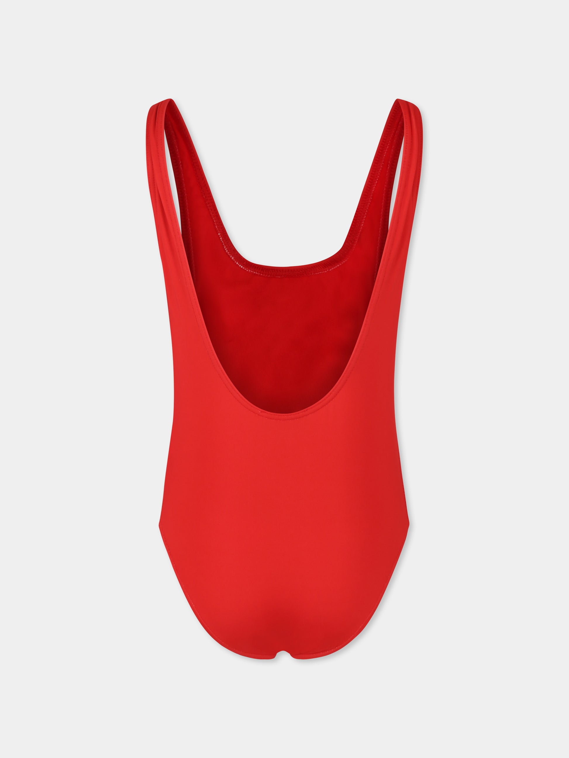 Costume intero rosa per bambina con Teddy Bear,Moschino Kids,HJL00B LKA00 50109