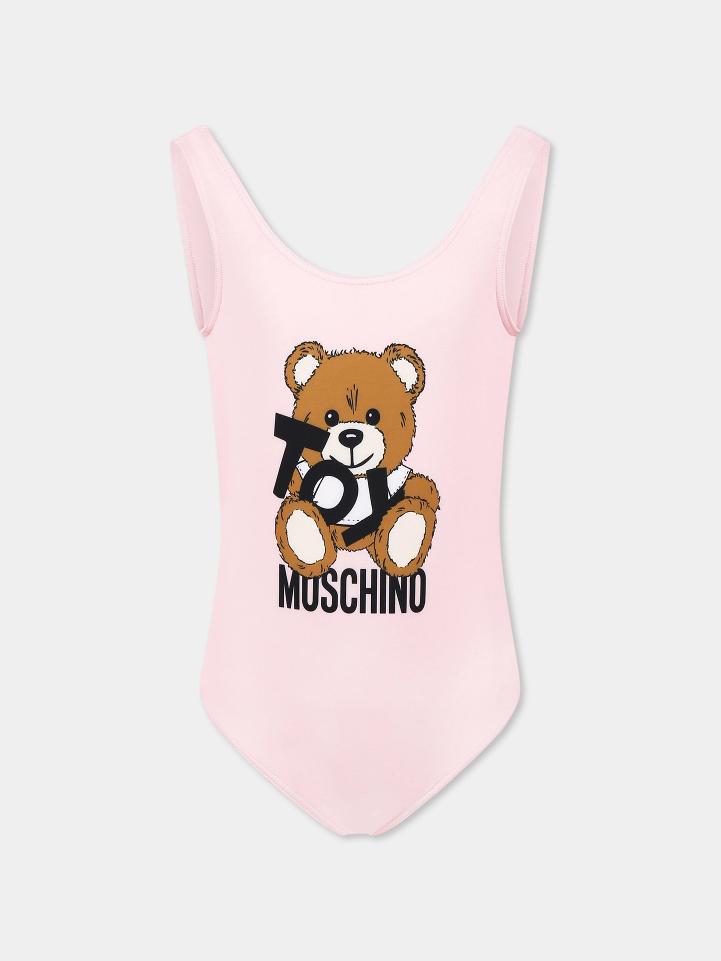 Maillot de bain rose pour fille avec Teddy Bear