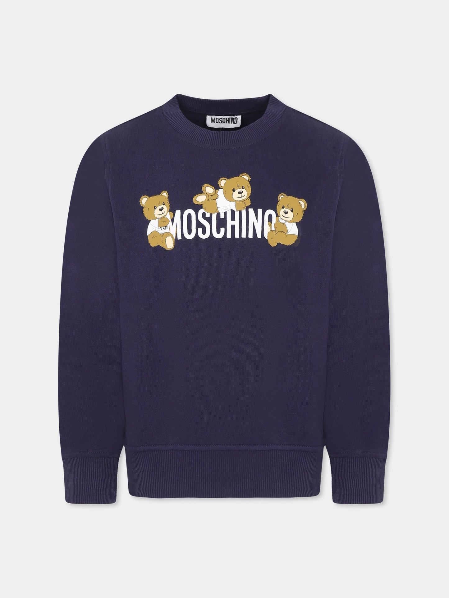 Sweat-shirt bleu pour enfants avec Teddy Bears