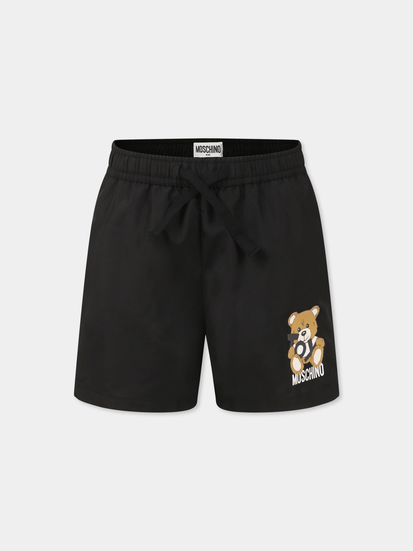 Boxer mare nero per bambino con Teddy Bear,Moschino Kids,HRL01C LKA02 60100