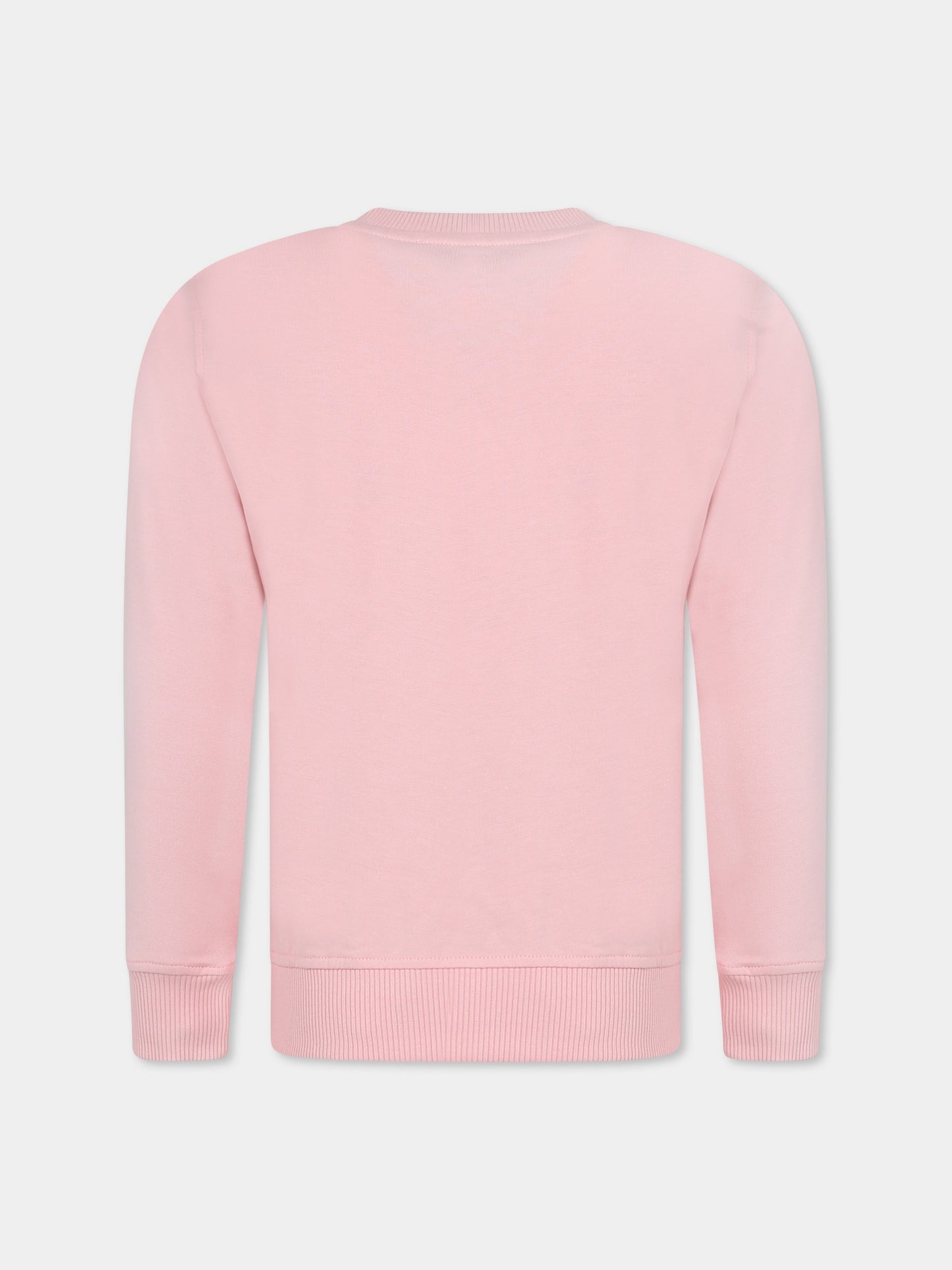 Sweat rose pour fille avec Teddy Bear