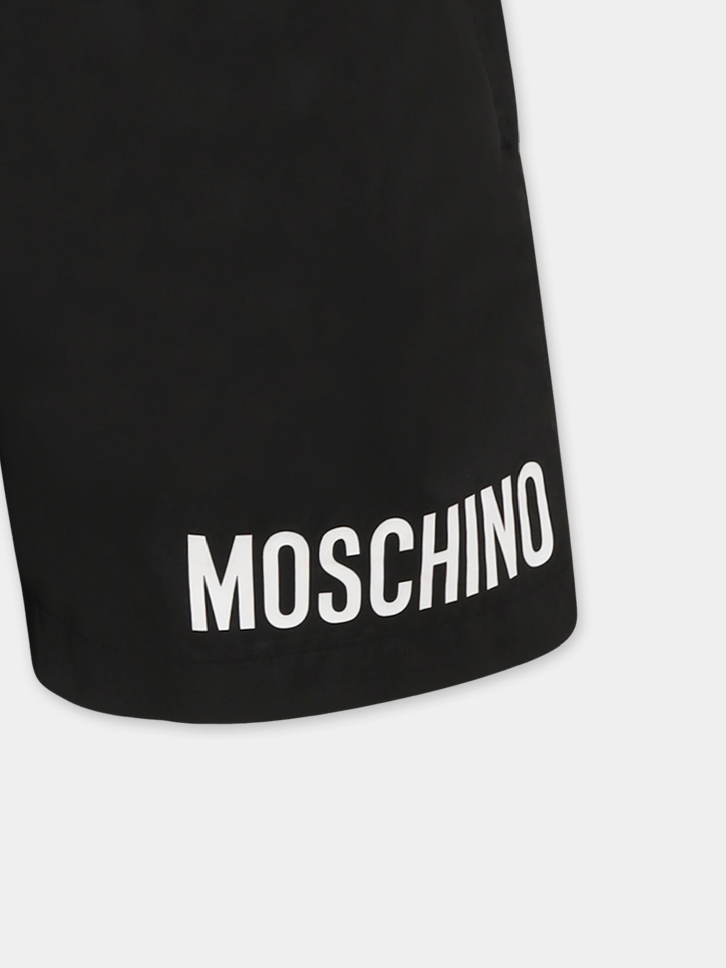 Short de bain noir pour garçon avec logo