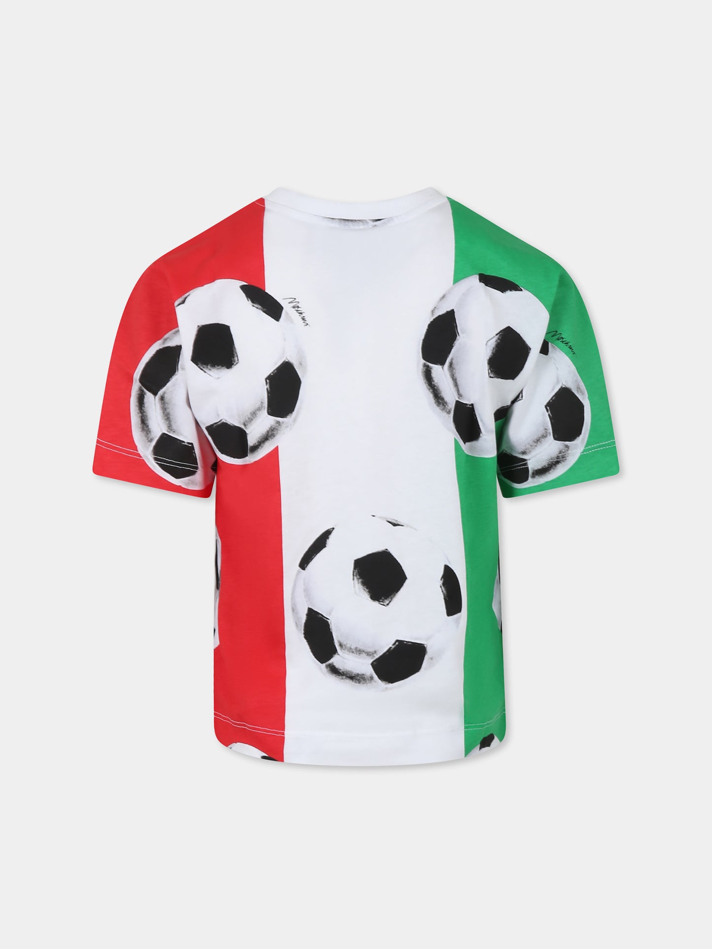 T-shirt multicolore pour garçon avec ballon