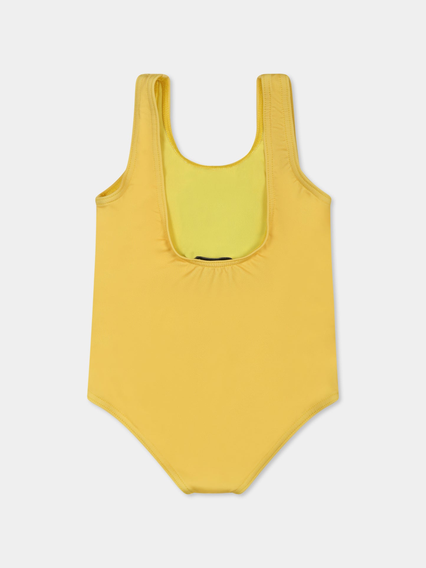 Maillot de bain jaune pour bébé fille avec Teddy Bear