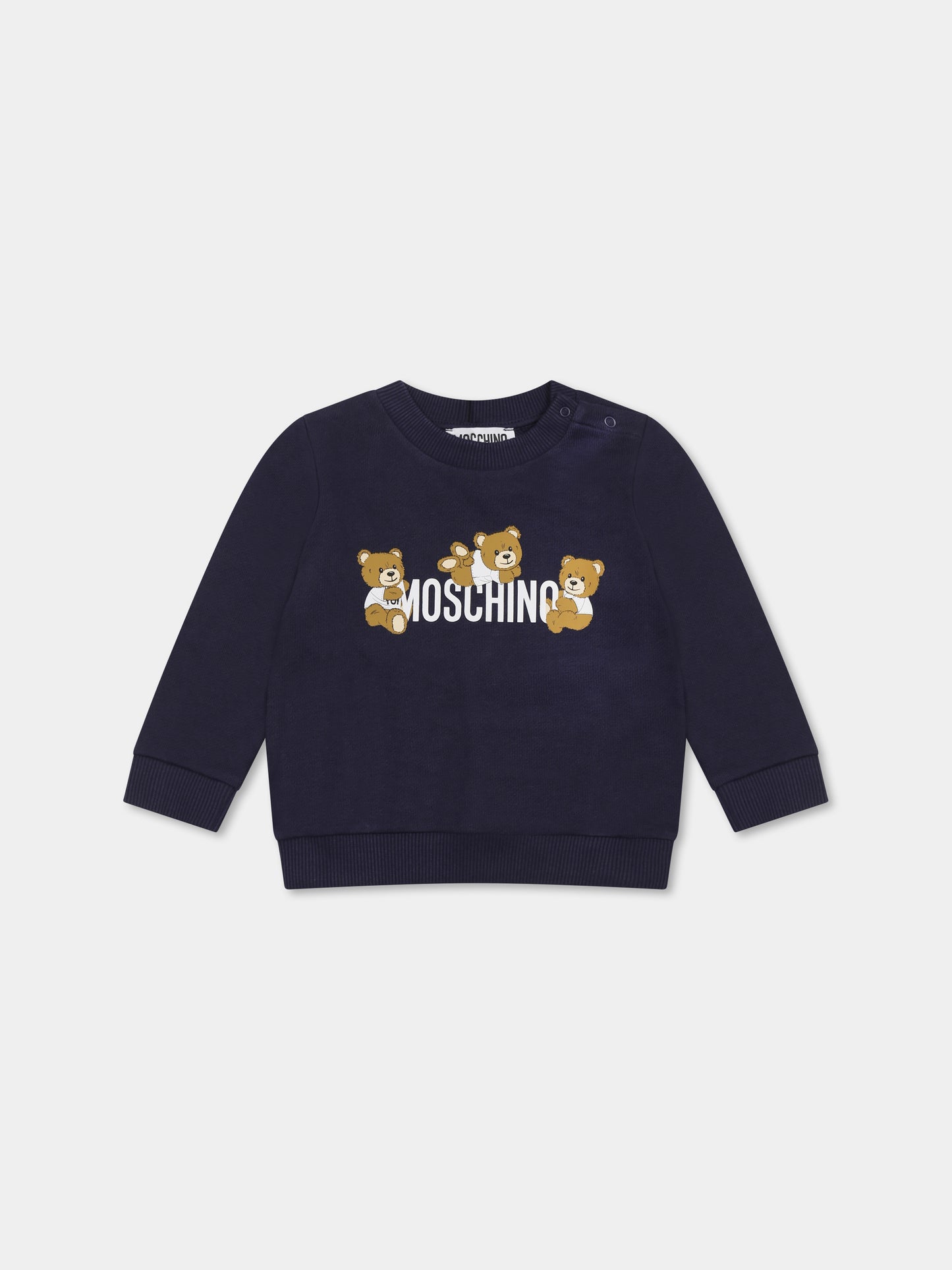 Sweat-shirt bleu pour bébé enfants avec Teddy Bears