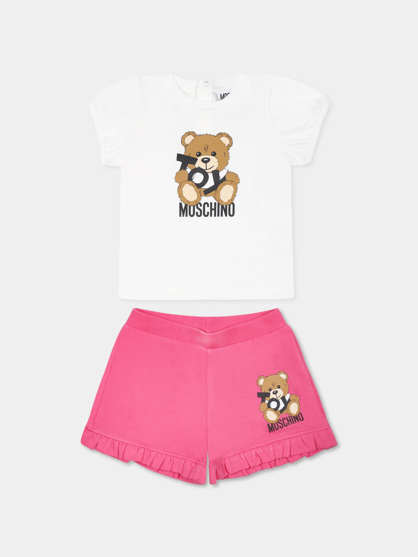 Ensemble multicolore pour bébé fille avec Teddy Bear