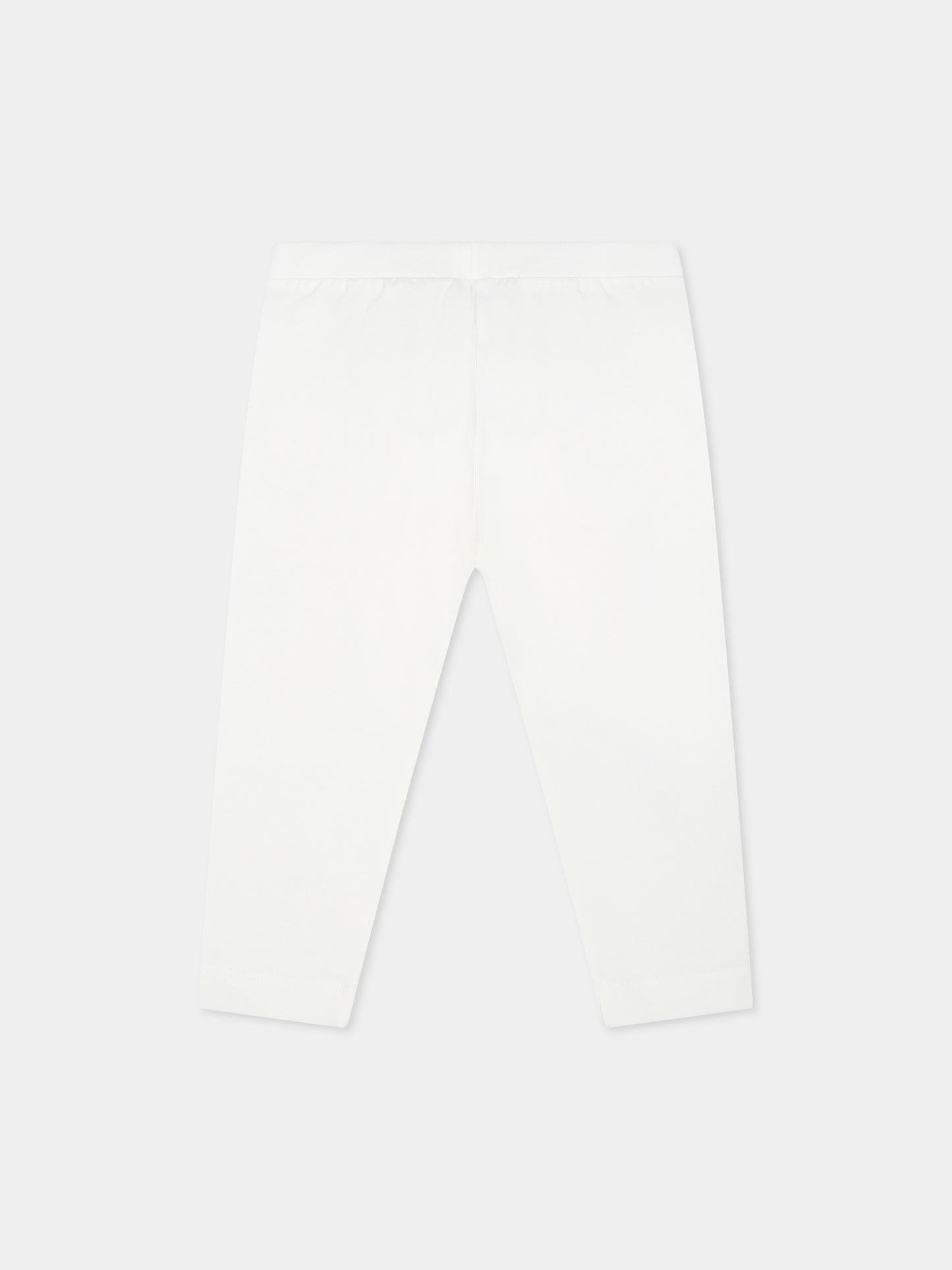 Legging ivoire pour bébé fille avec Teddy Bear