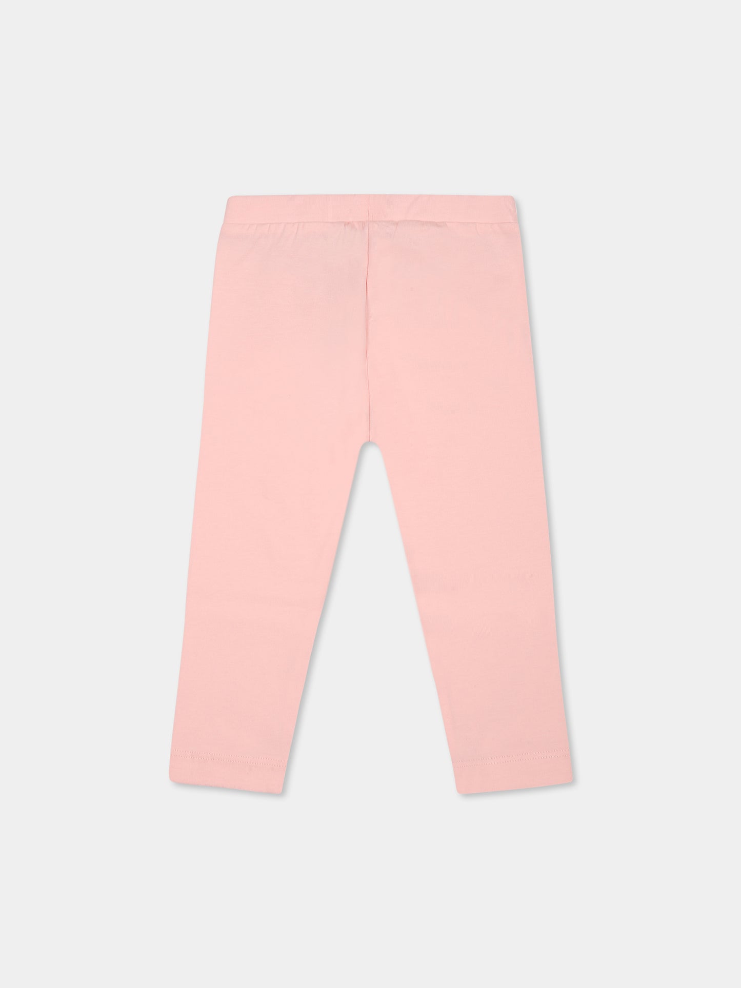 Legging rose pour bébé fille avec Teddy Bear