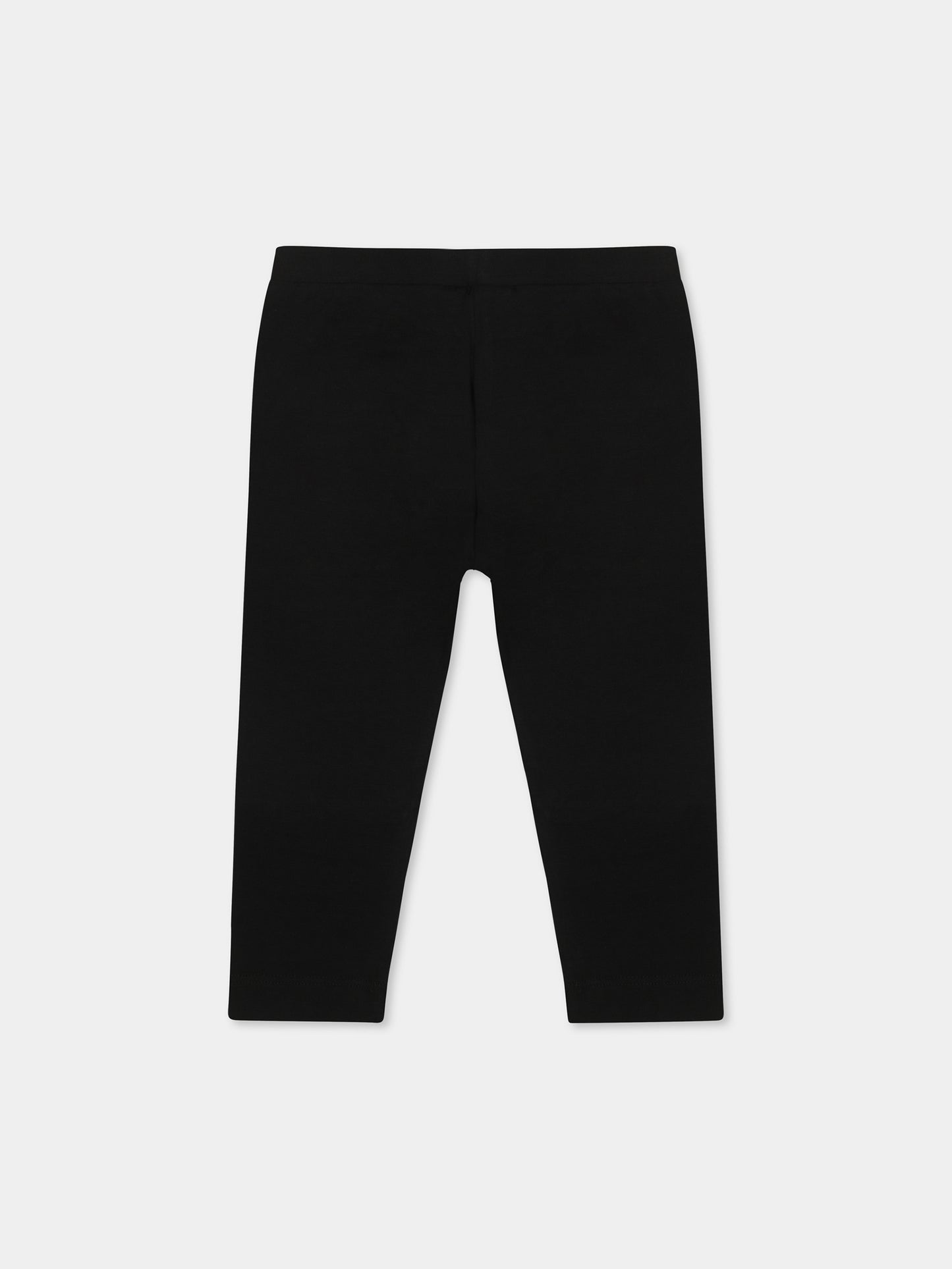 Legging noir pour bébé fille avec Teddy Bear