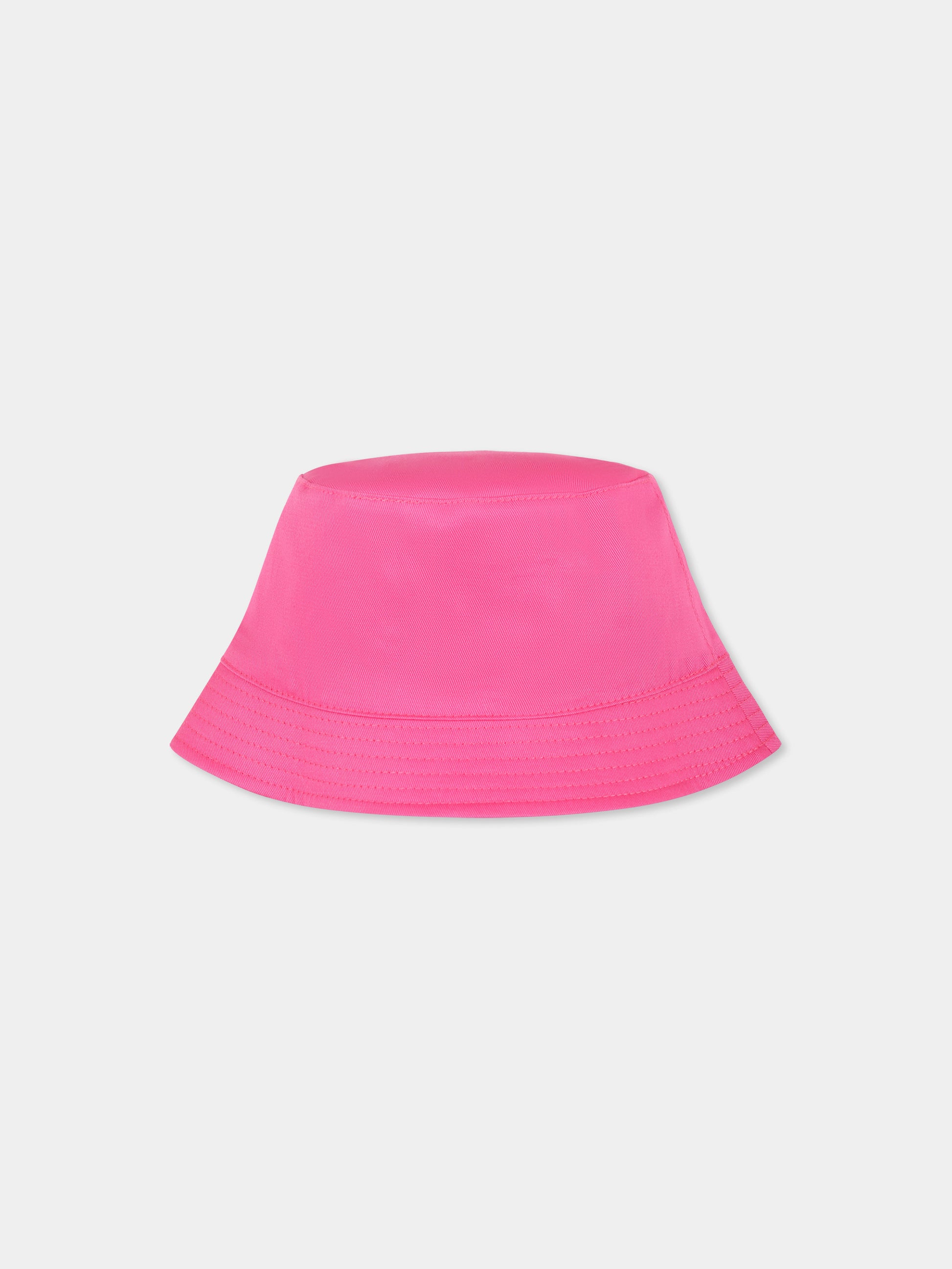Cloche fucsia per neonata con Teddy Bear e logo nero,Moschino Kids,MMX057 LPA01 50533