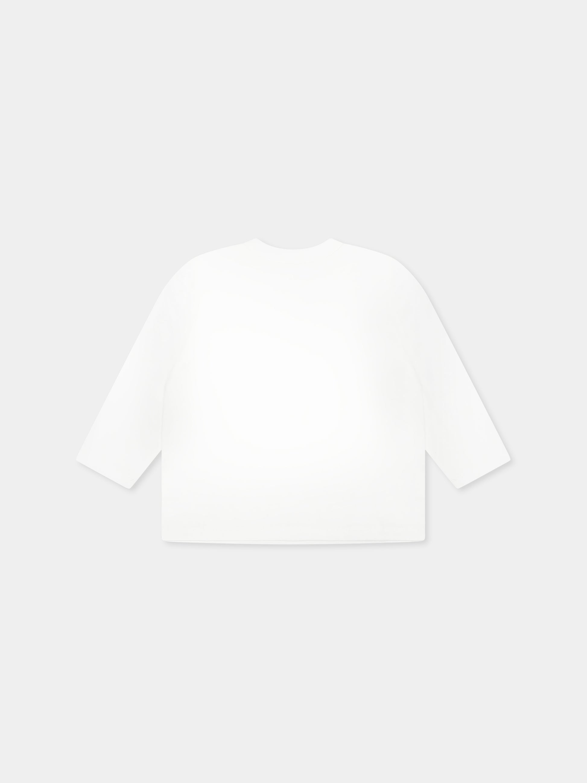 T-shirt avorio per neonati con Teddy Bear e oca,Moschino Kids,MTO00R LAA03 10063