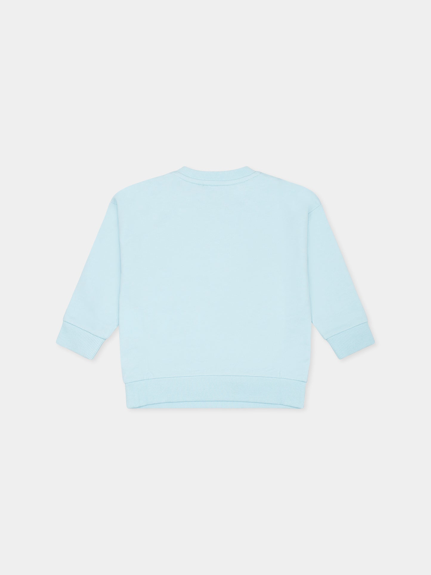 Sweat-shirt bleu clair pour bébé garçon avec logo