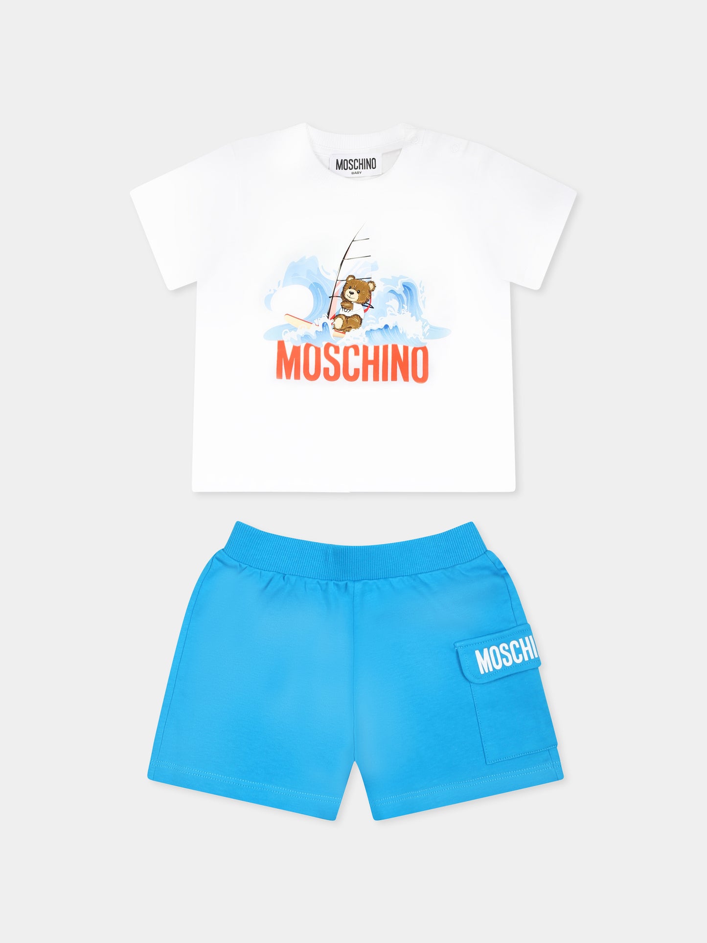 Ensemble multicolore pour bébé garçon avec Teddy Bear