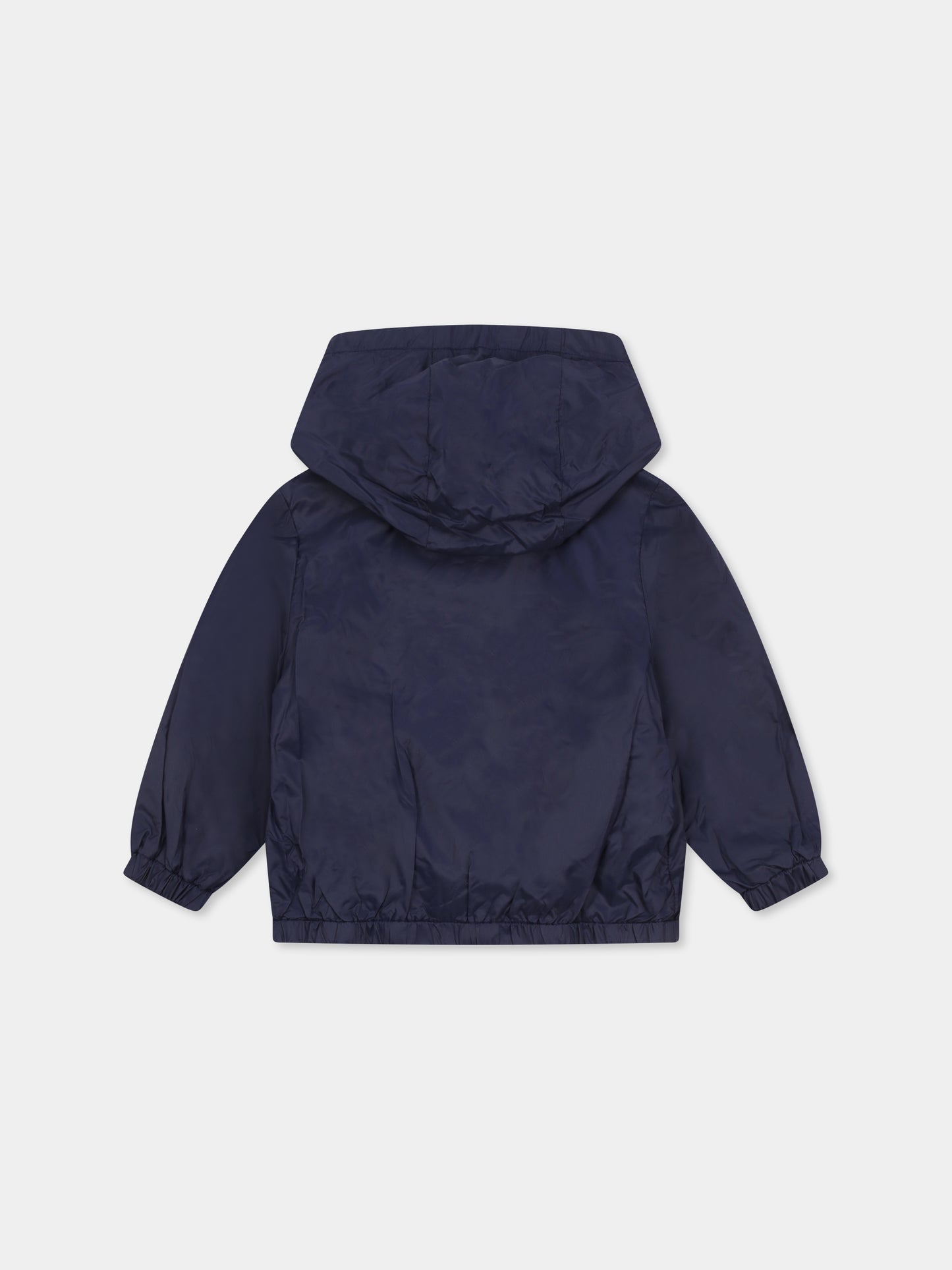 Veste coupe à vent bleue pour bébé garçon avec Teddy Bear