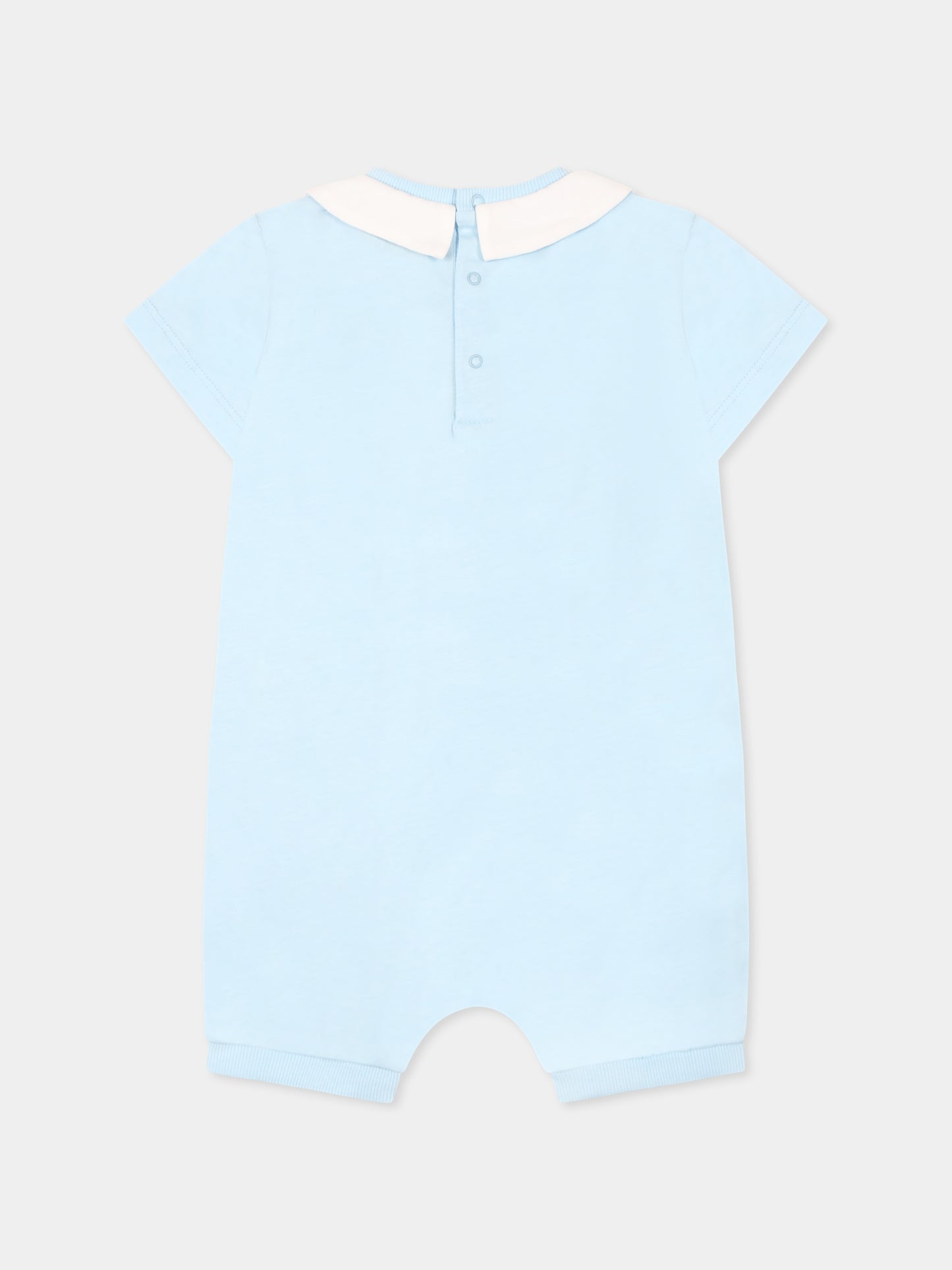 Pagliaccetto celeste per neonato con Teddy Bear,Moschino Kids,MUT049 LAA03 40304