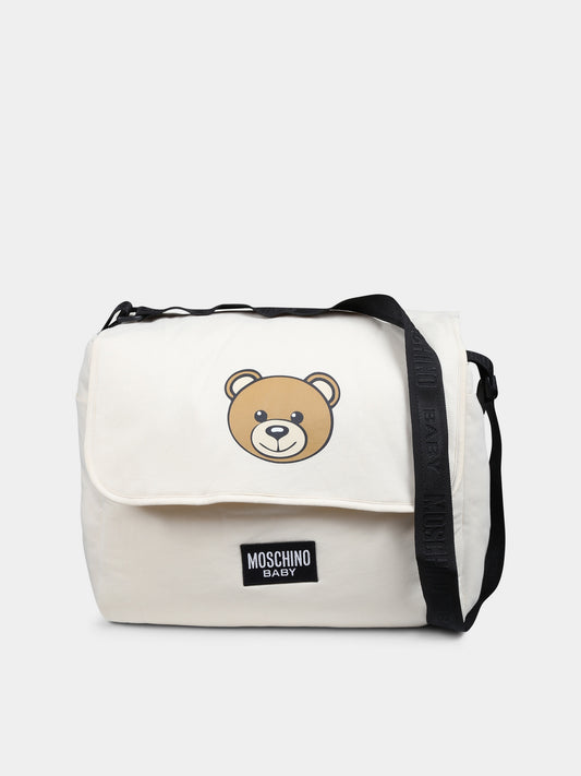 Sac à langer beige pour bébé enfants avec Teddy Bear