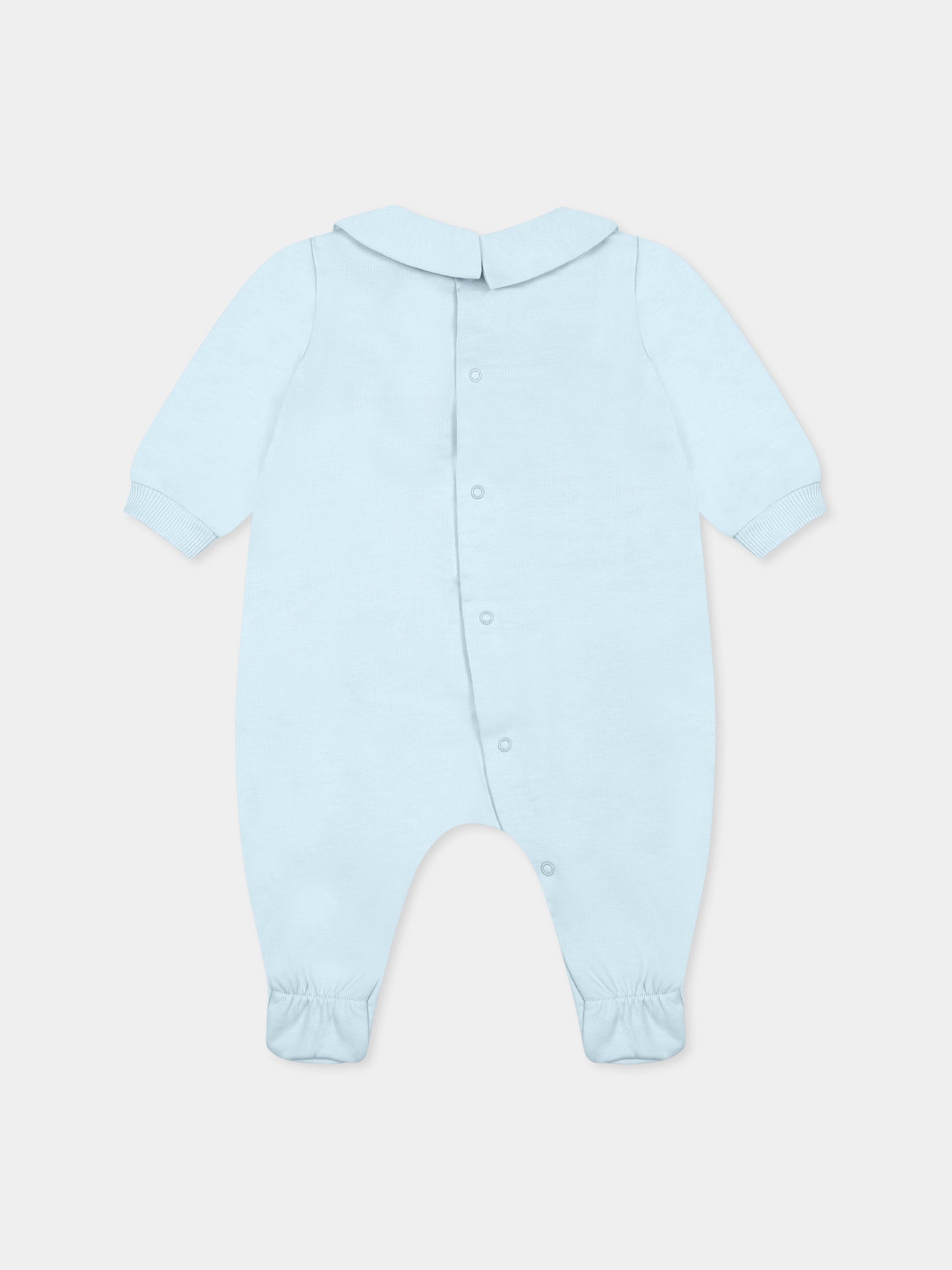 Combinaison bleu clair pour bébé garçon avec Teddy Bear