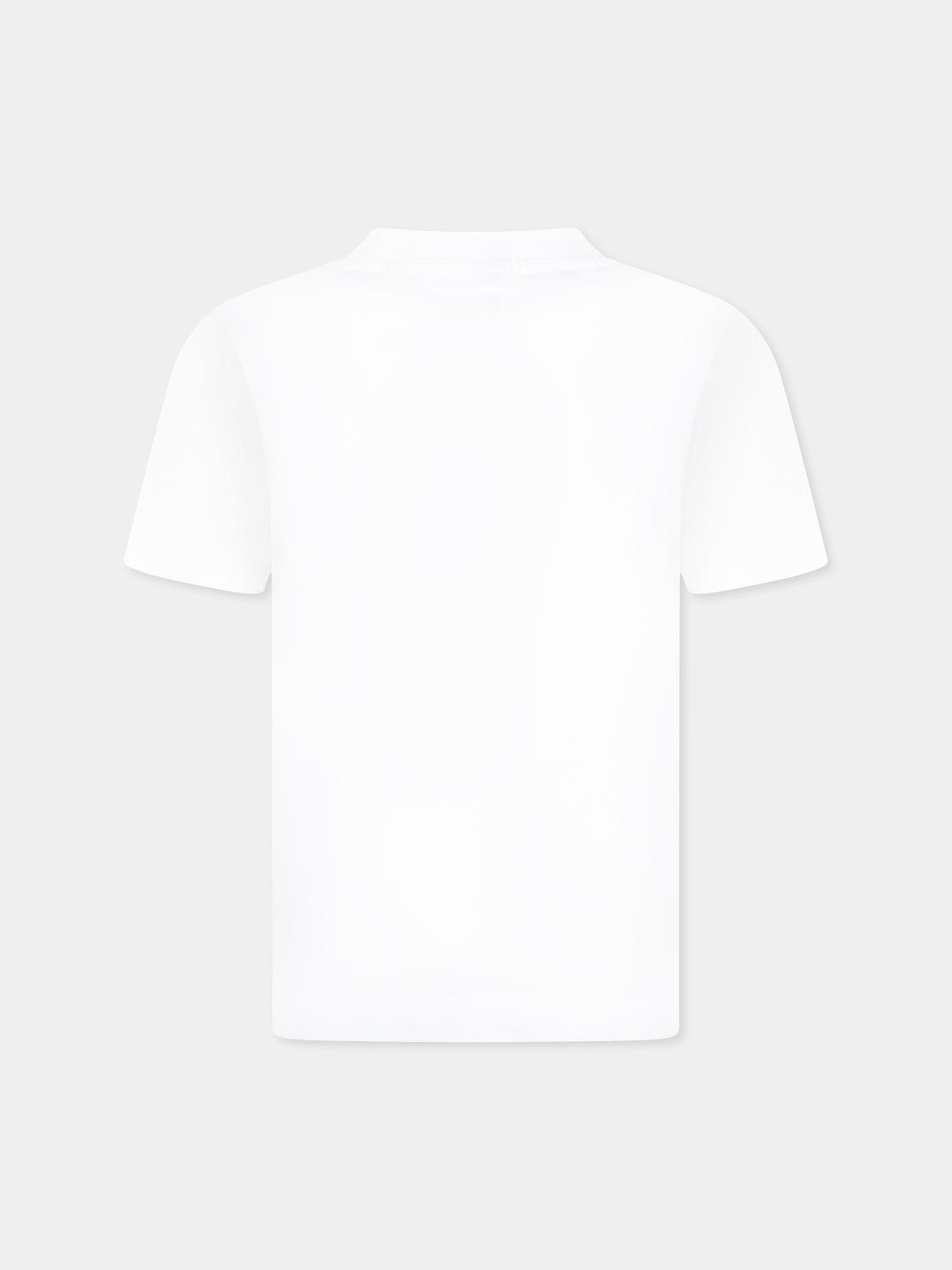 T-shirt bianca per bambino con logo,C. P. Company,C6M008 LAA17 10135