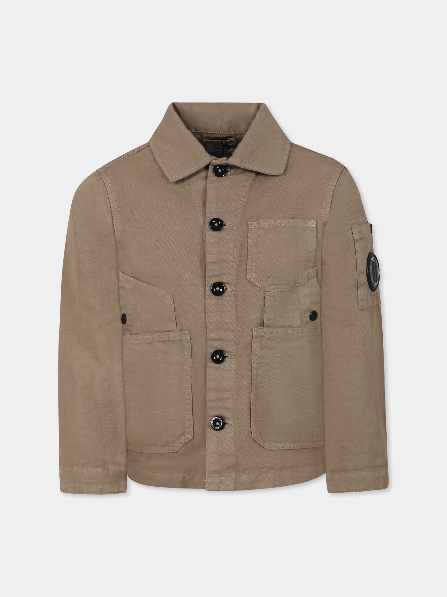 Giubbotto beige per bambino,C. P. Company,CUA001 LZC01 20262