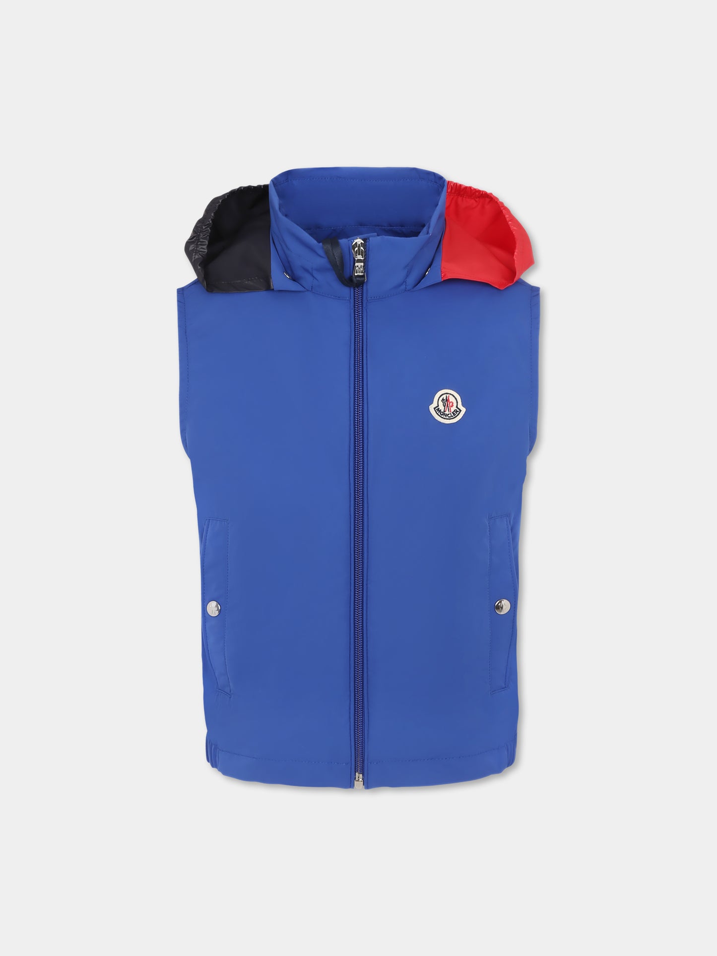 Gilet bleu clair pour garçon avec logo