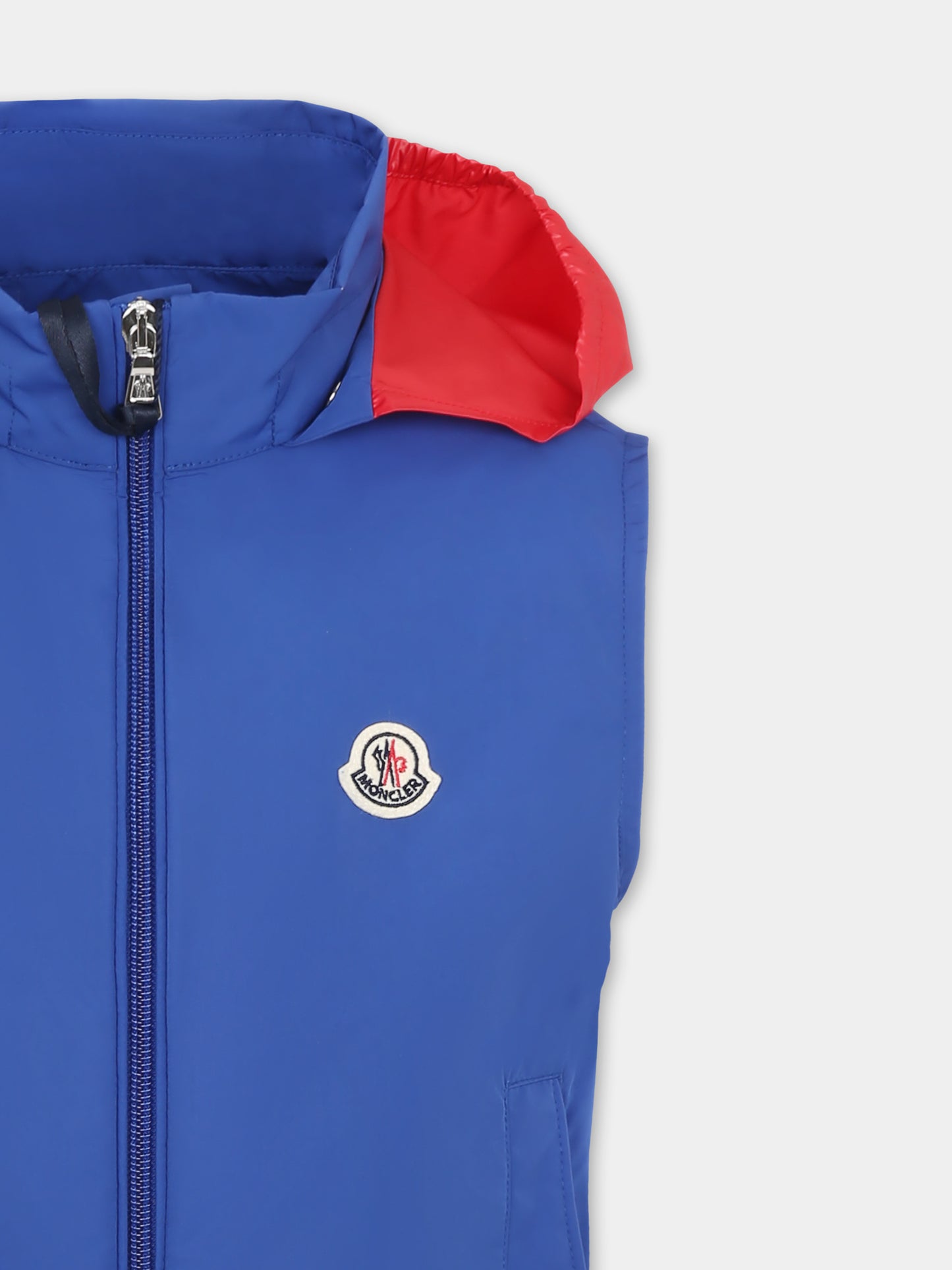 Gilet bleu clair pour garçon avec logo