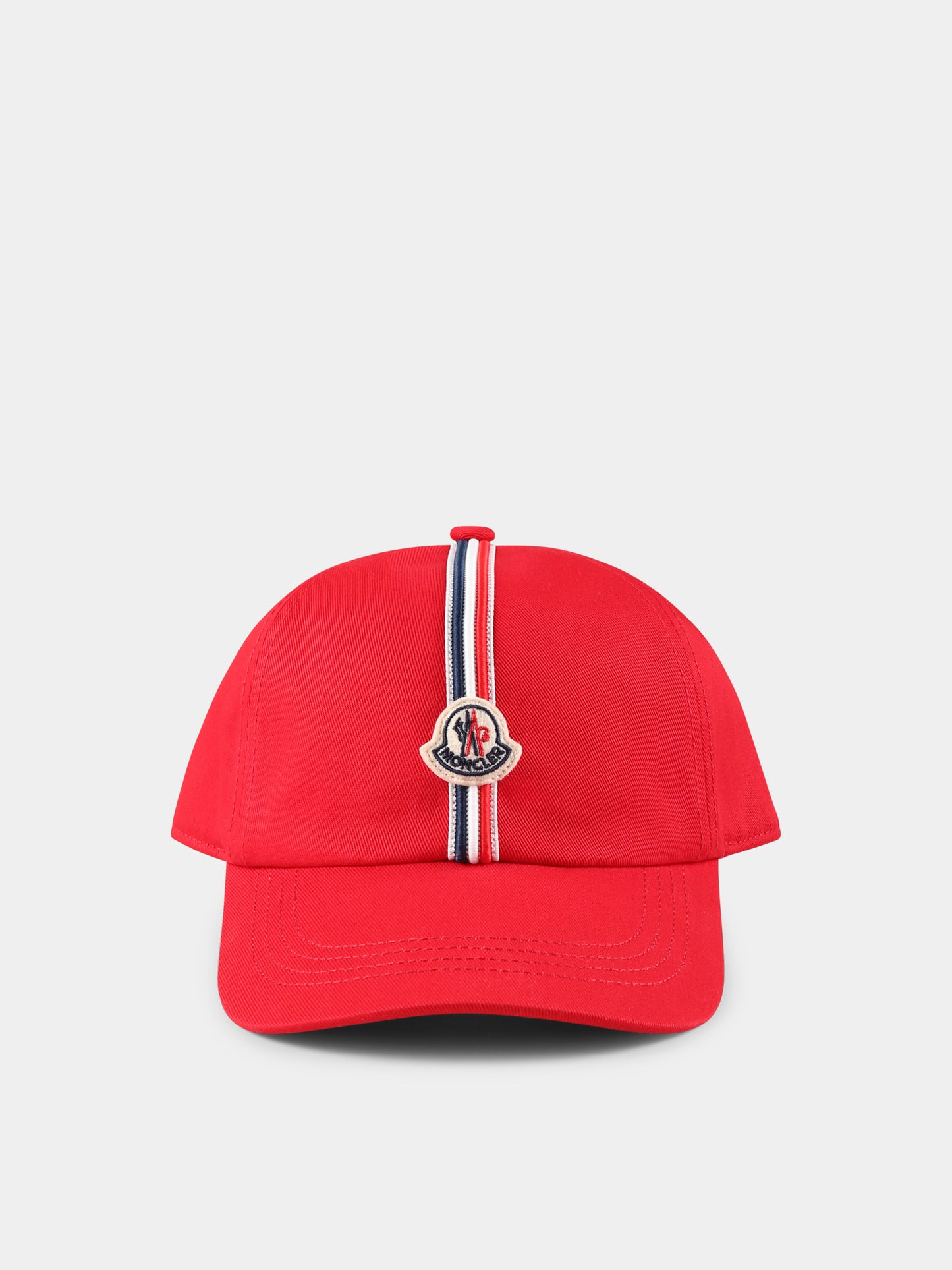 Chapeau rouge pour garçon avec logo