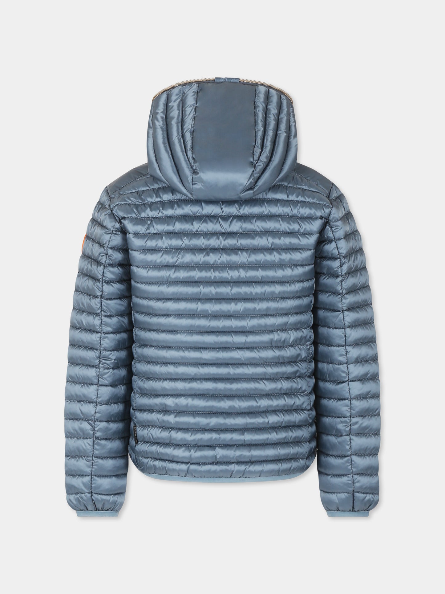 Piumino Rosy grigio per bambina con logo,Save The Duck Kids,J32310G IRIS20 10039