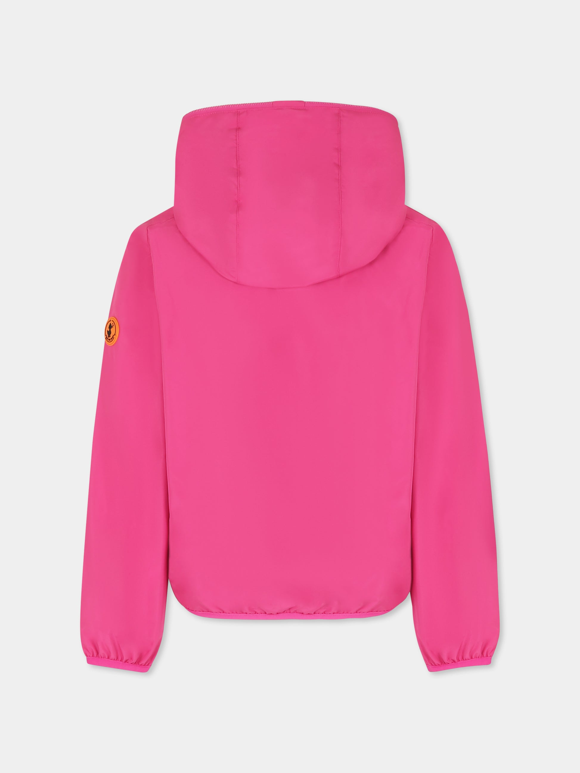 Giacca a vento Jules fucsia per bambina con logo,Save The Duck Kids,J30036X WIND20 80037