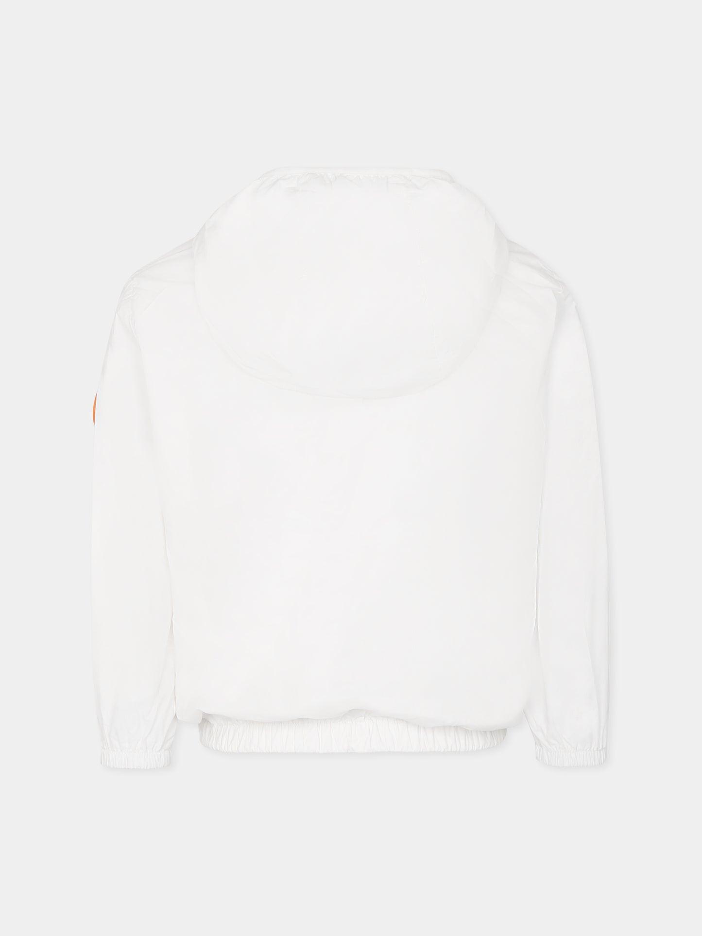 Giacca a vento Vinton bianca per bambini con logo,Save The Duck Kids,J30067X GIGO20 00000