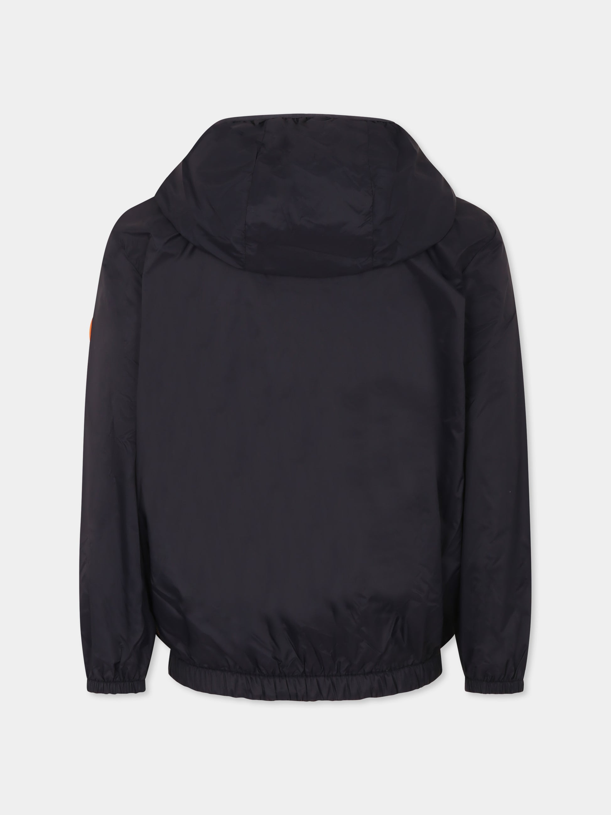 Giacca a vento Vinton blu per bambini con logo,Save The Duck Kids,J30067X GIGO20 90010