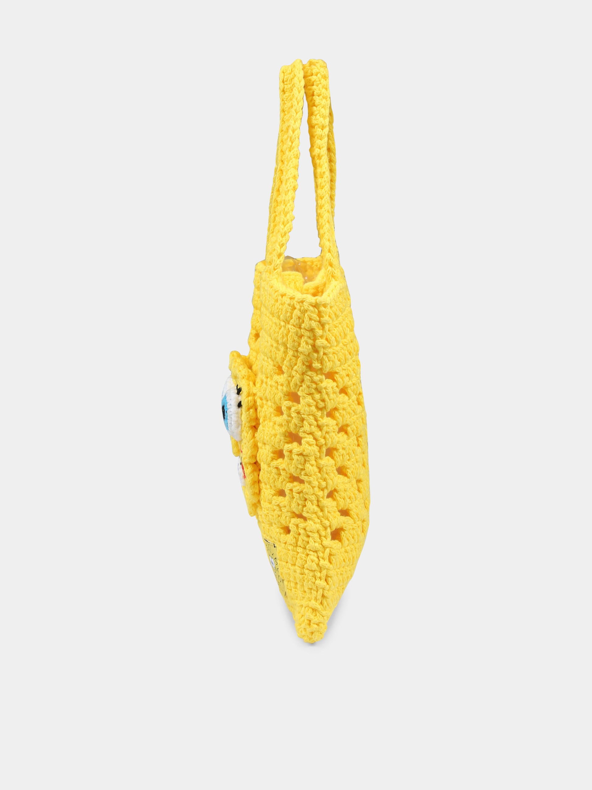 Borsa gialla per bambina con SpongeBob,Stella Mccartney Kids,TW0B08 Z2942 244